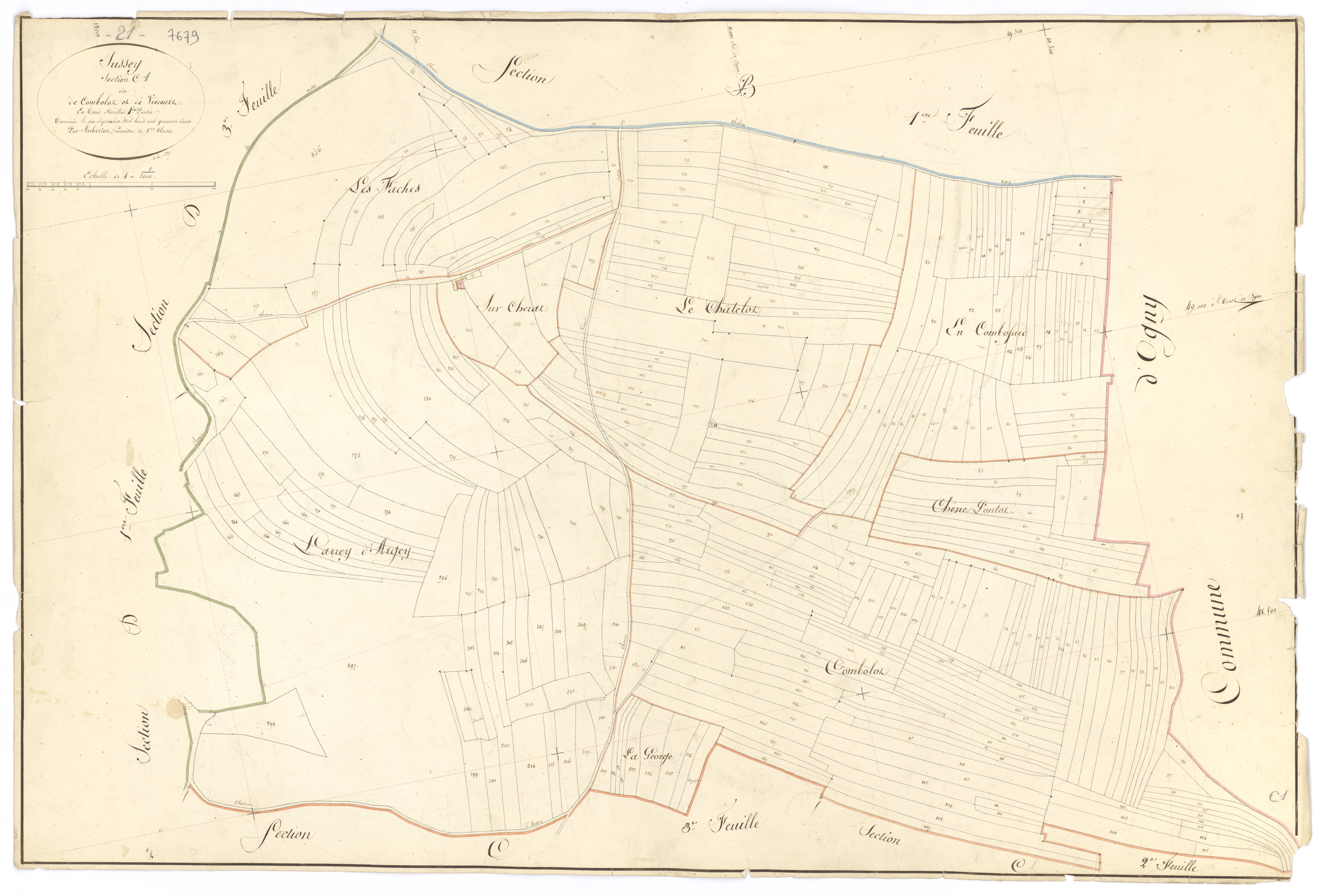 Sussey - Section C1 - 3 P PLAN 615/11