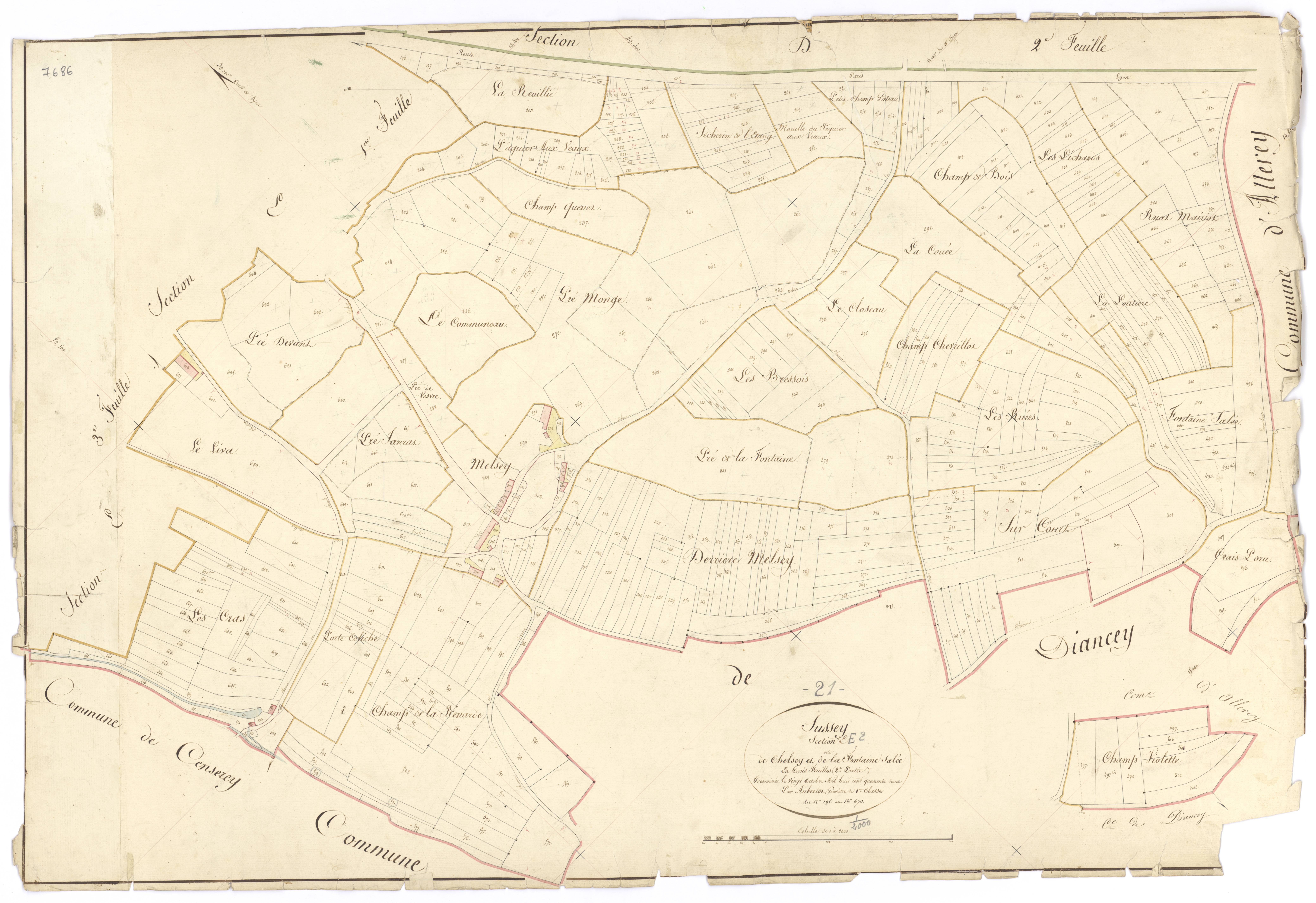 Sussey - Section E2 - 3 P PLAN 615/18