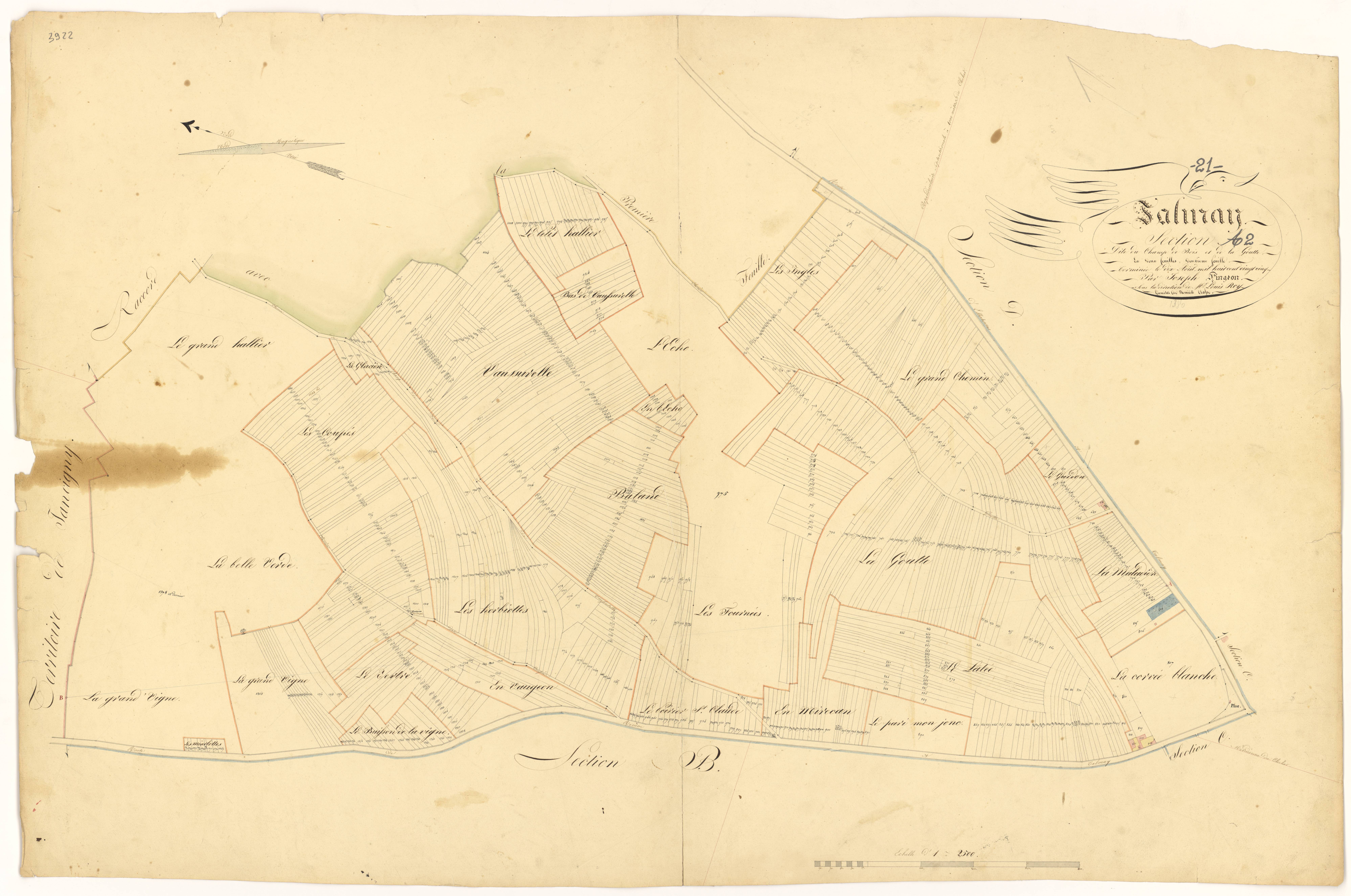 Talmay - Section A2 - 3 P PLAN 618/3
