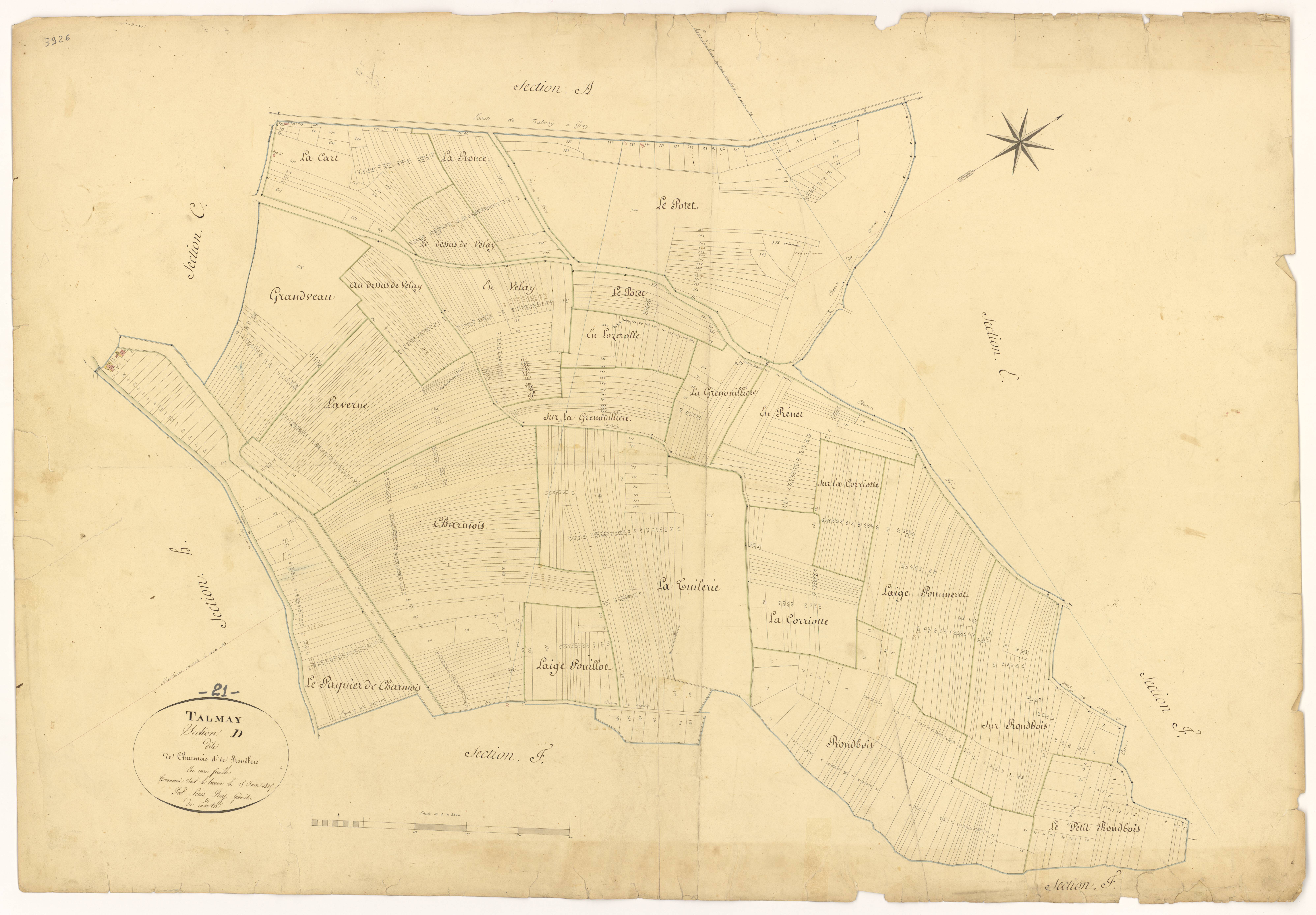 Talmay - Section D - 3 P PLAN 618/7