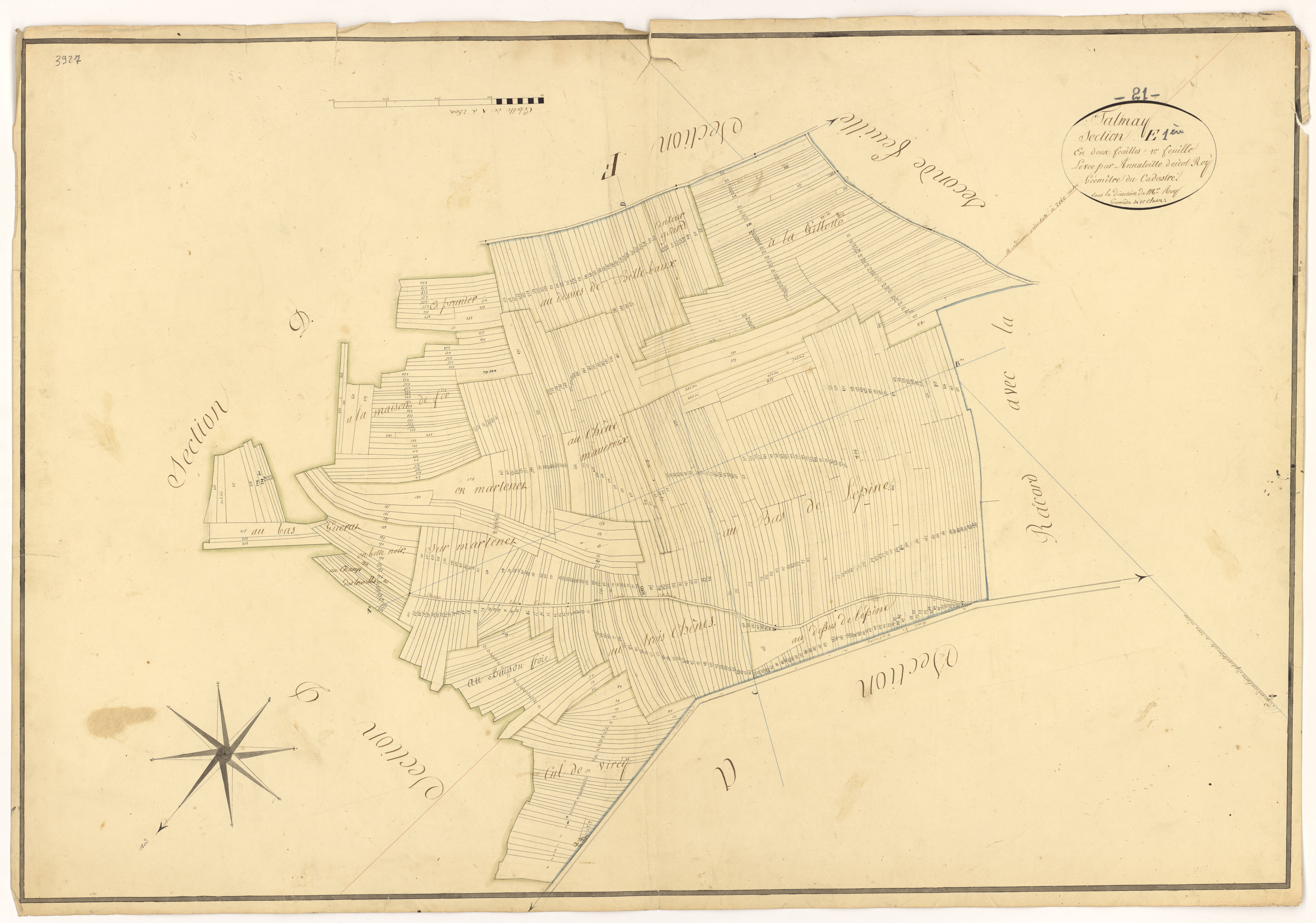 Talmay - Section E1 - 3 P PLAN 618/8
