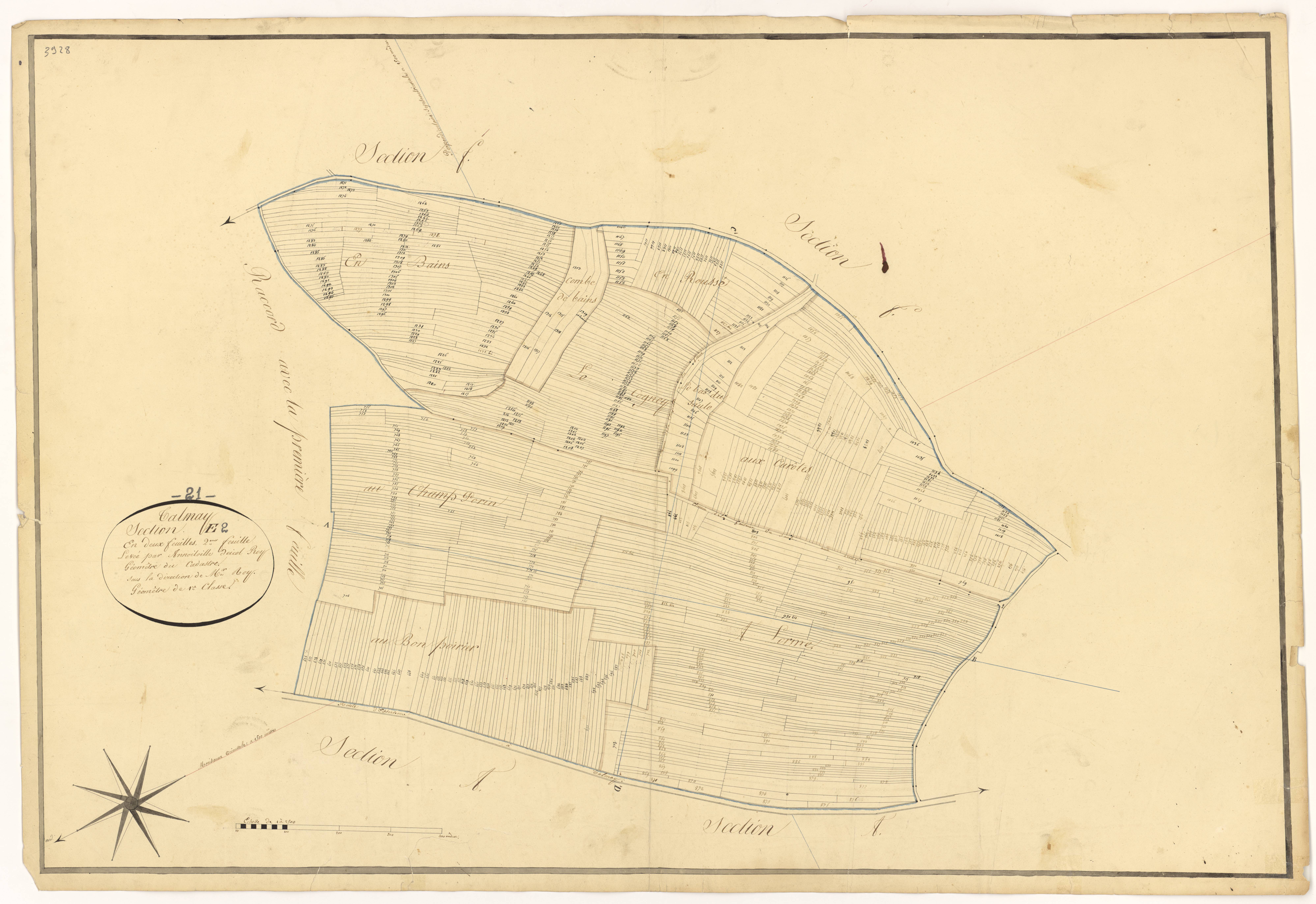 Talmay - Section E2 - 3 P PLAN 618/9