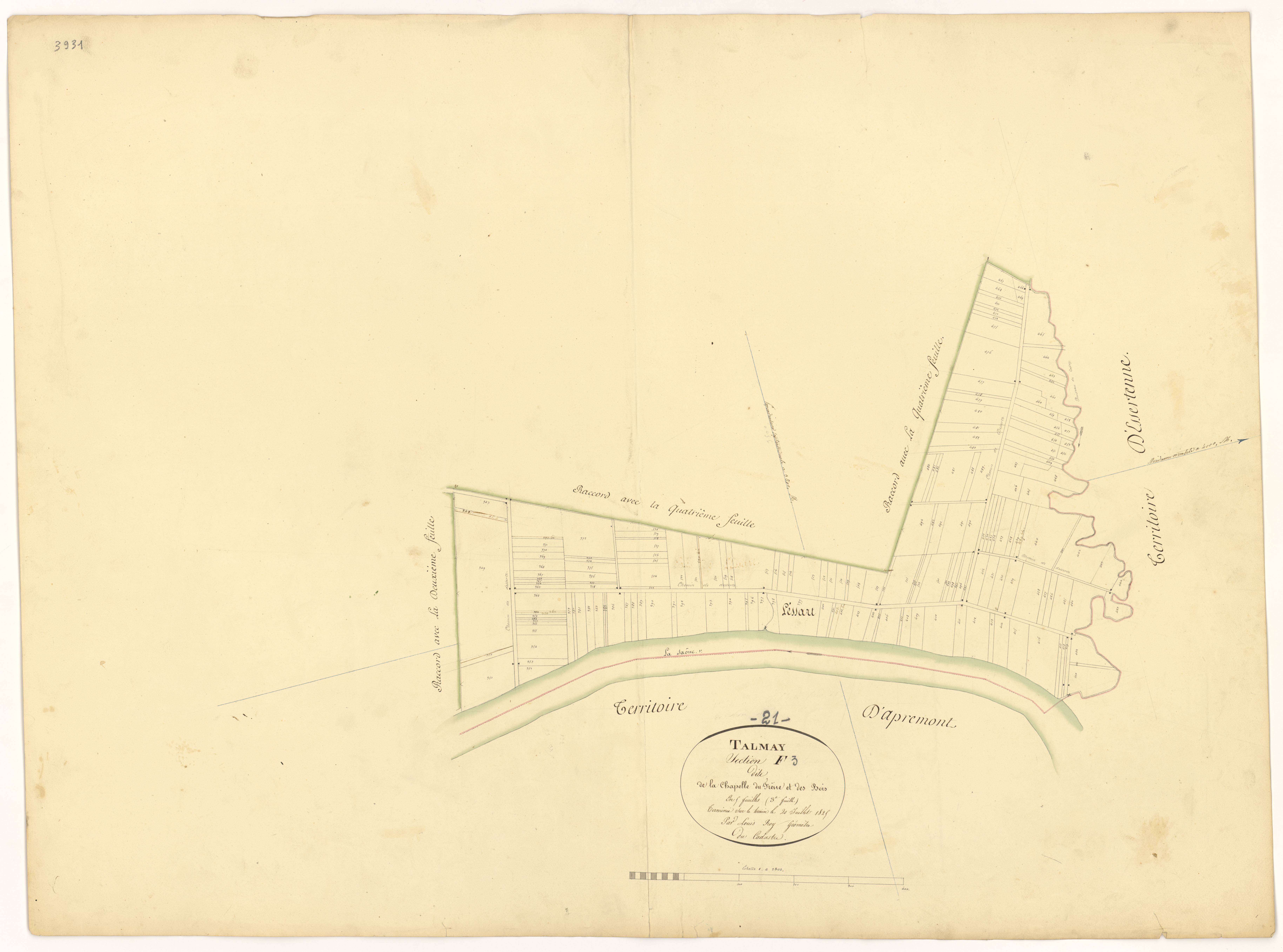 Talmay - Section F3 - 3 P PLAN 618/12