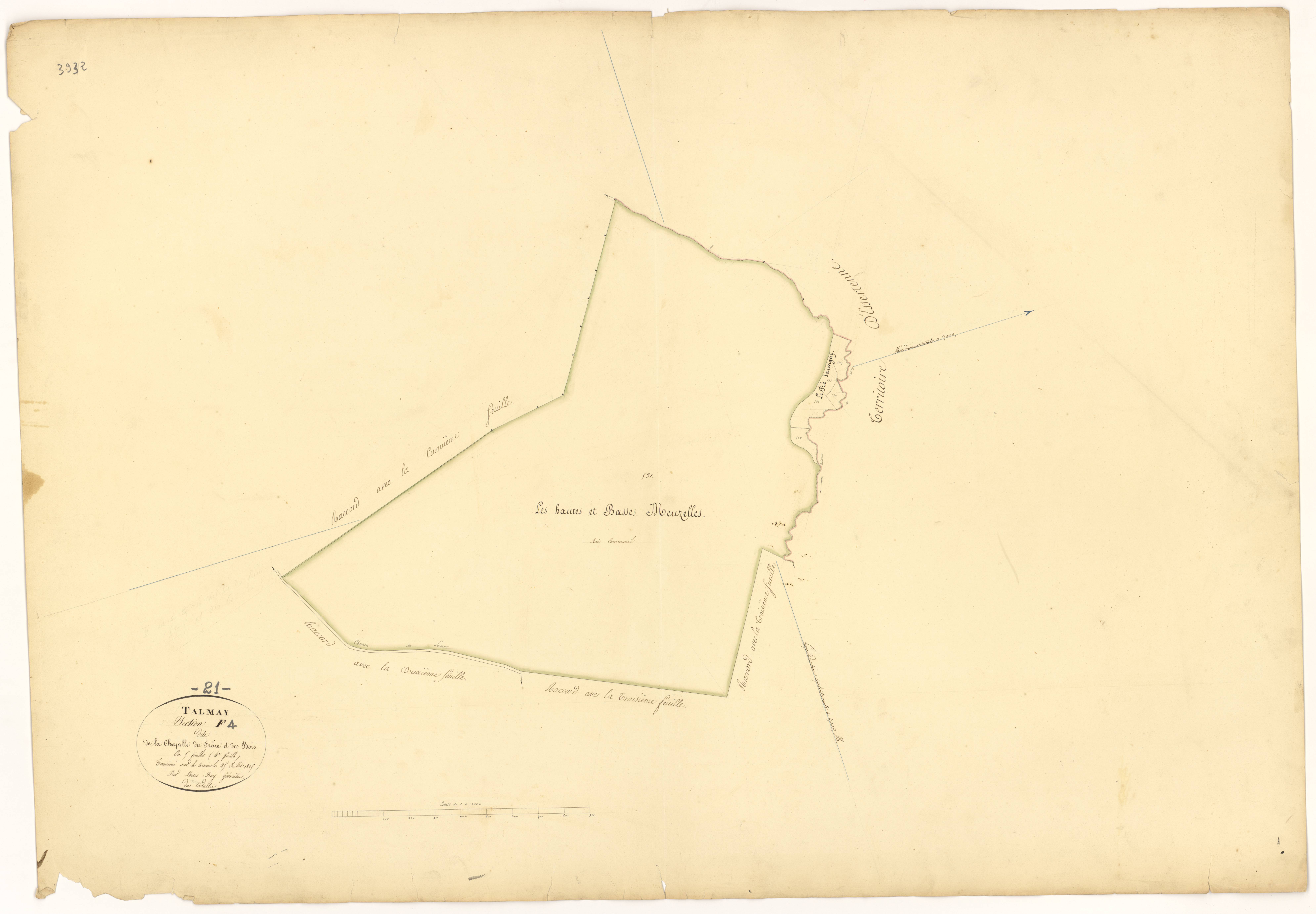 Talmay - Section F4 - 3 P PLAN 618/13