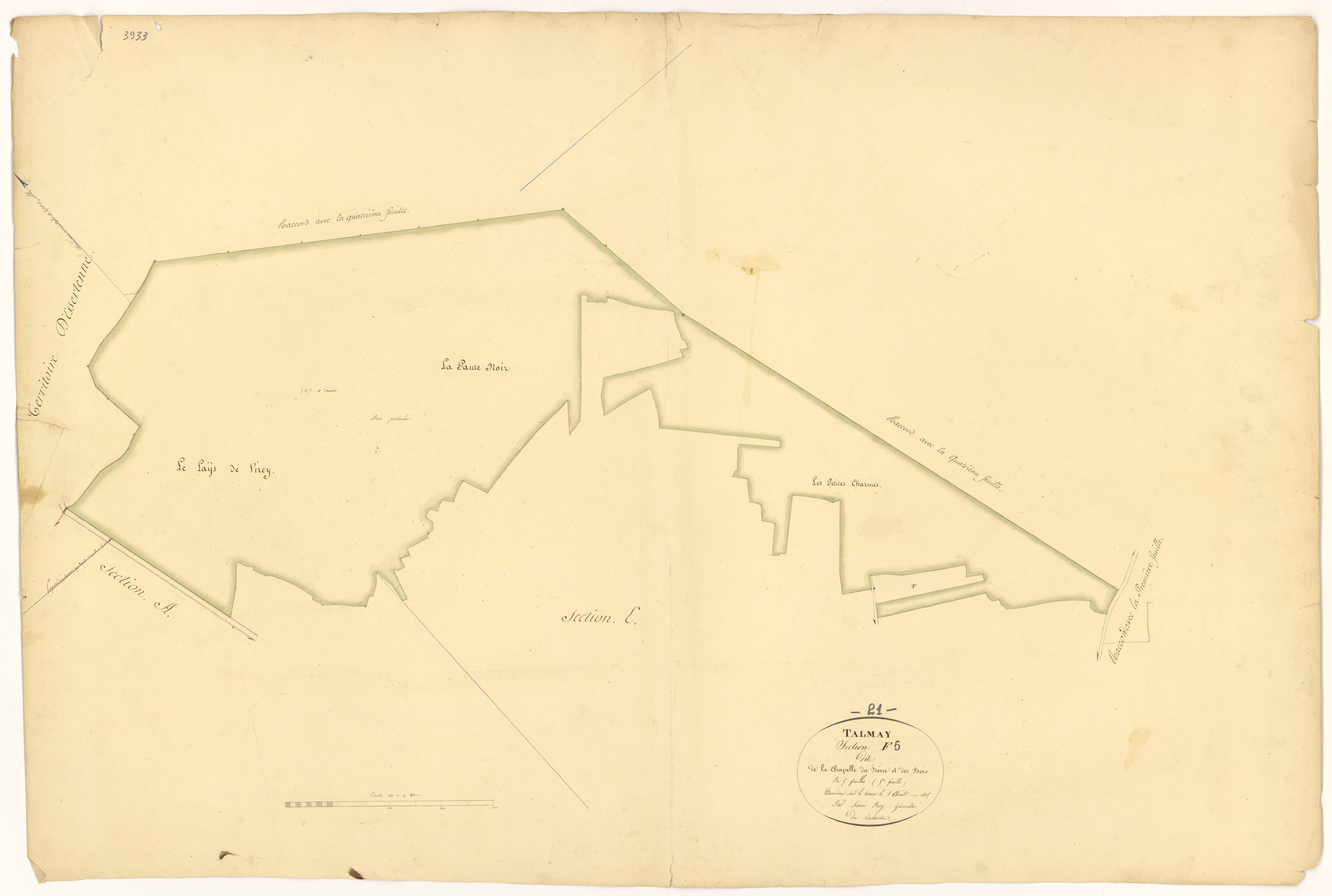 Talmay - Section F5 - 3 P PLAN 618/14