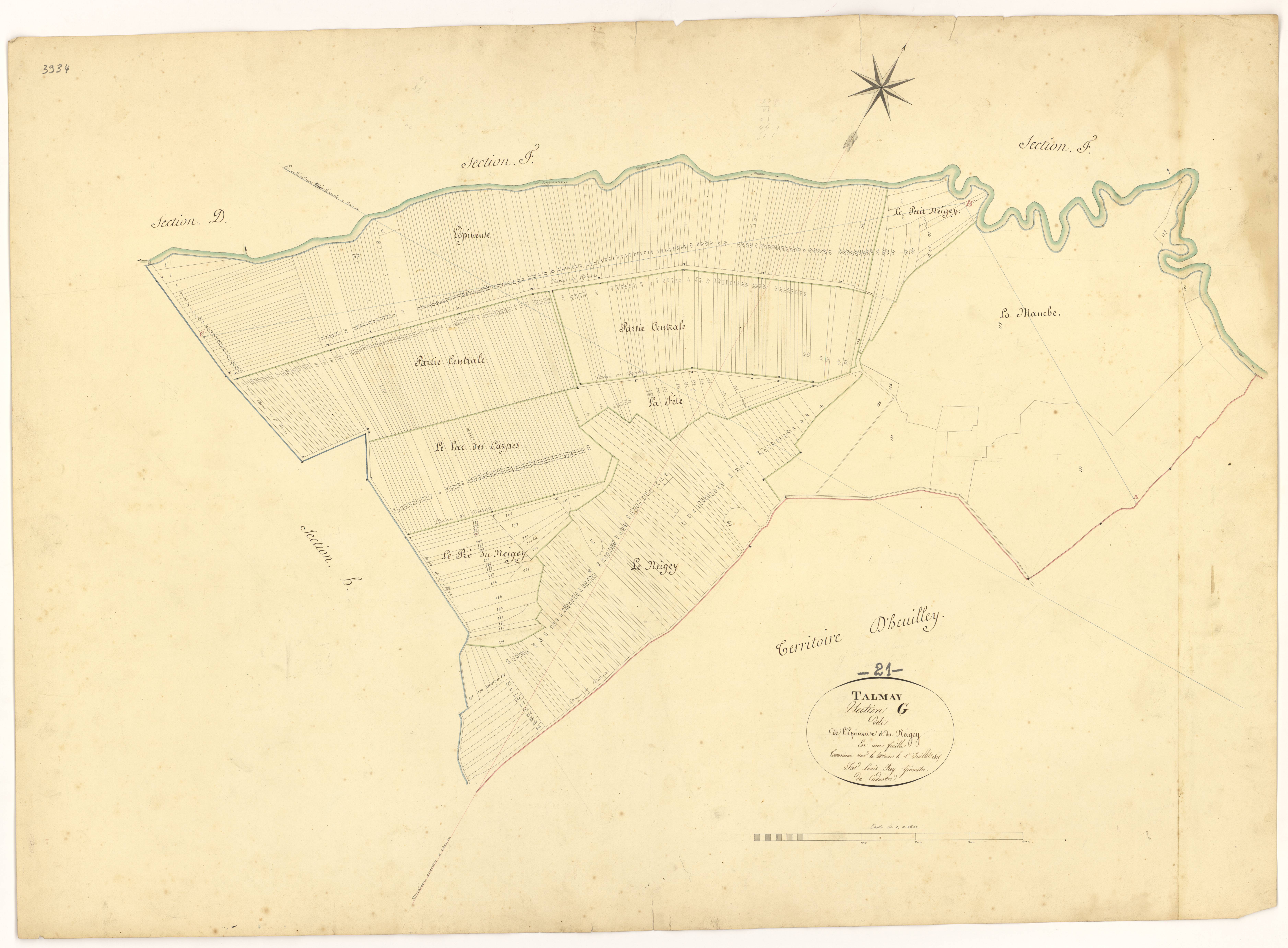 Talmay - Section G - 3 P PLAN 618/15