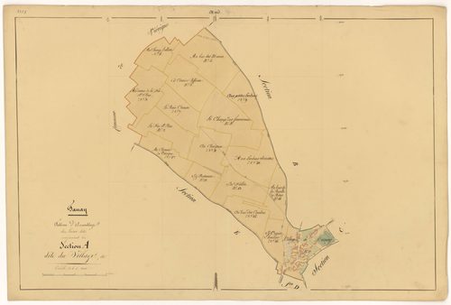 Tanay - Section A (tableau d'assemblage) - 3 P PLAN 619/2