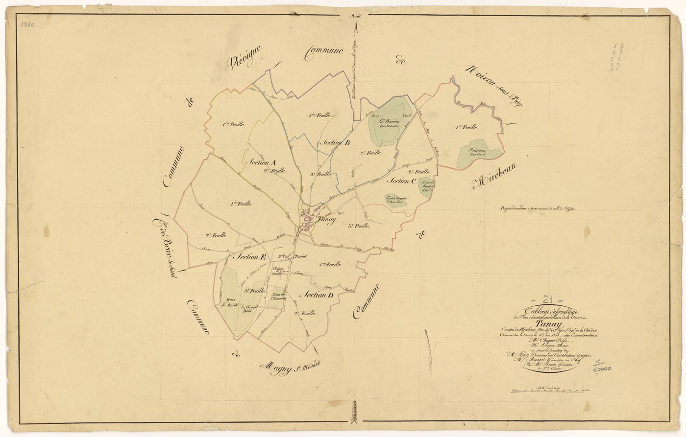Tanay - Tableau d'assemblage - 3 P PLAN 619/1