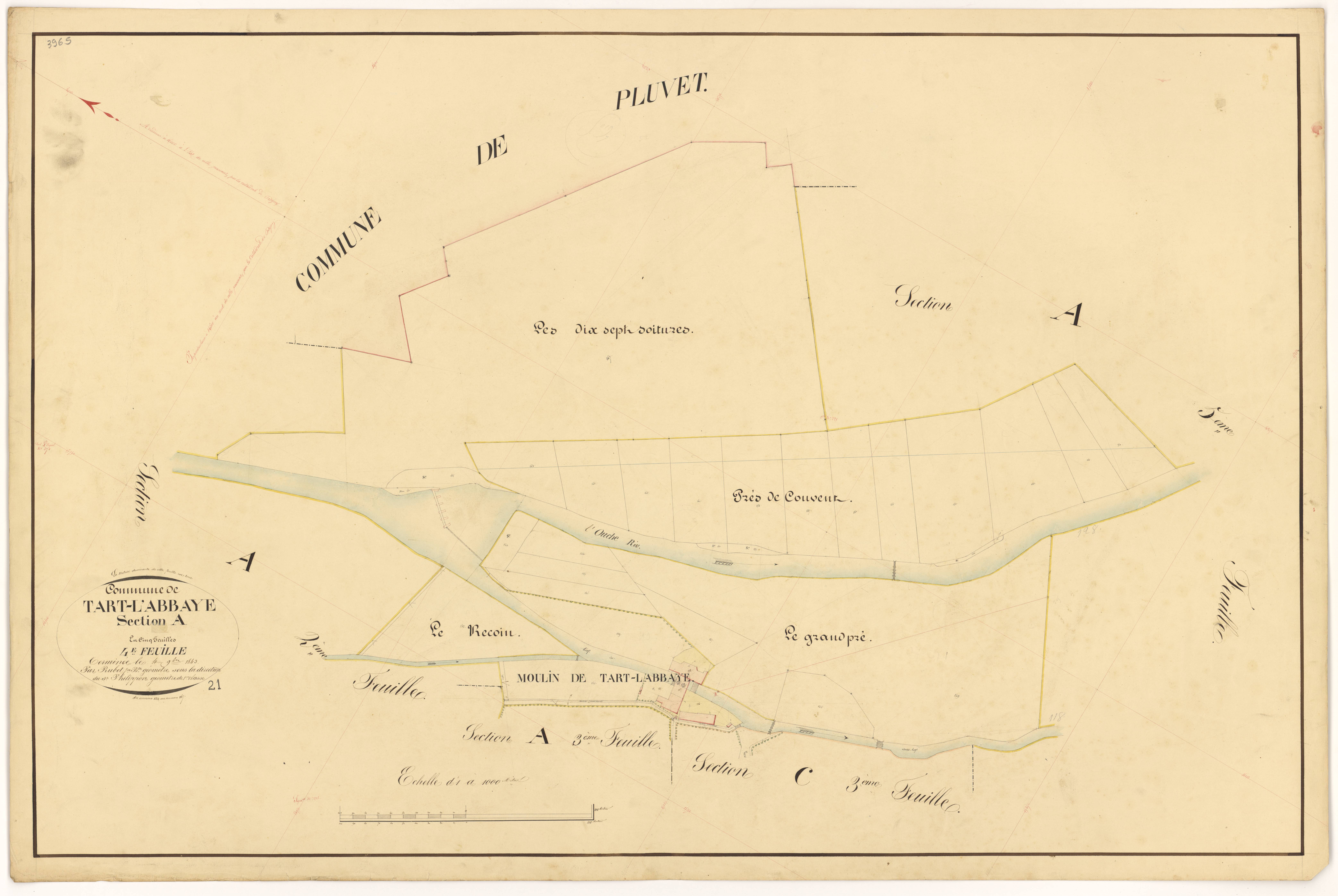 Tart-l'Abbaye - Section A4 - 3 P PLAN 621/5