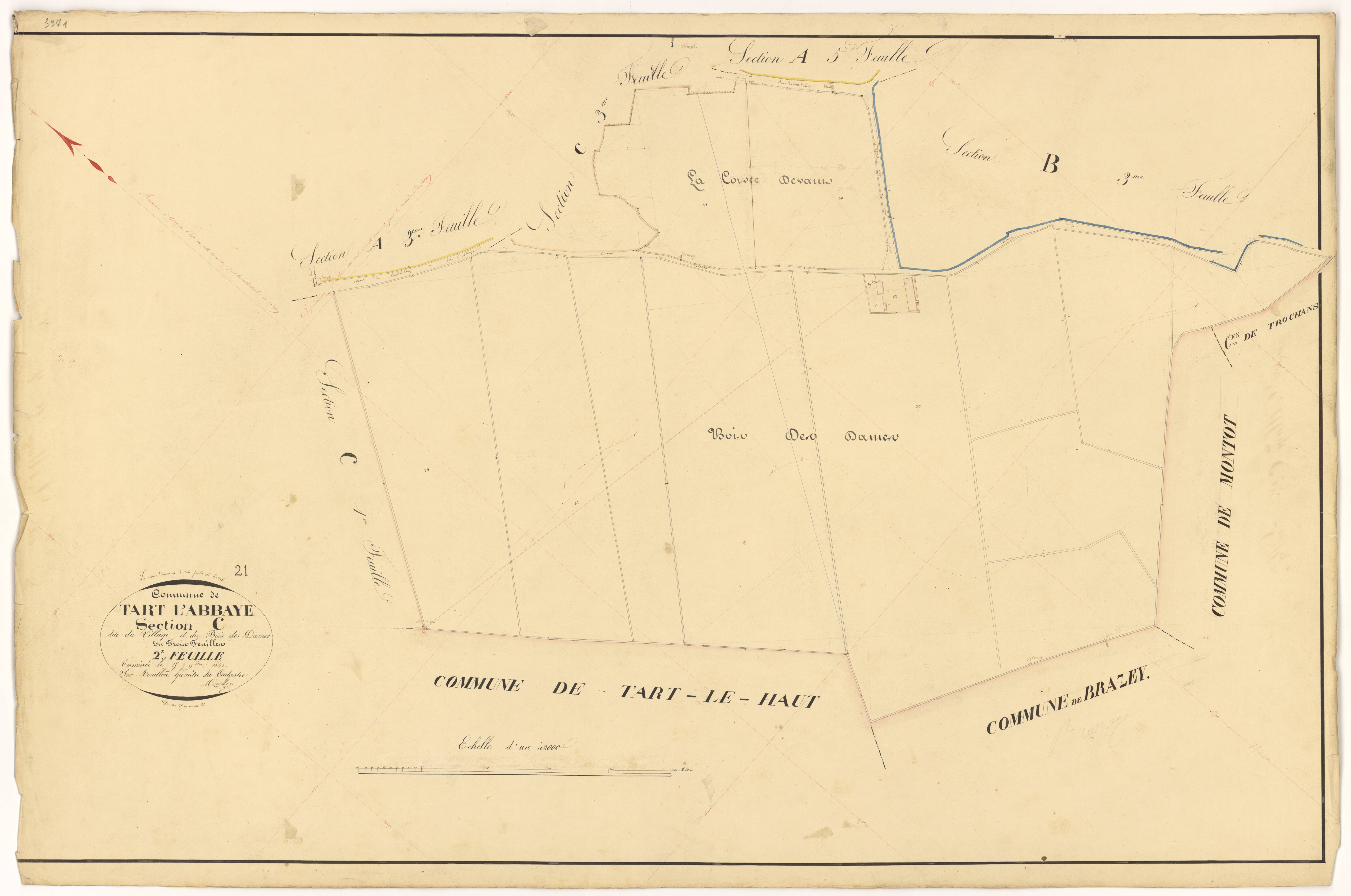 Tart-l'Abbaye - Section C2 - 3 P PLAN 621/11