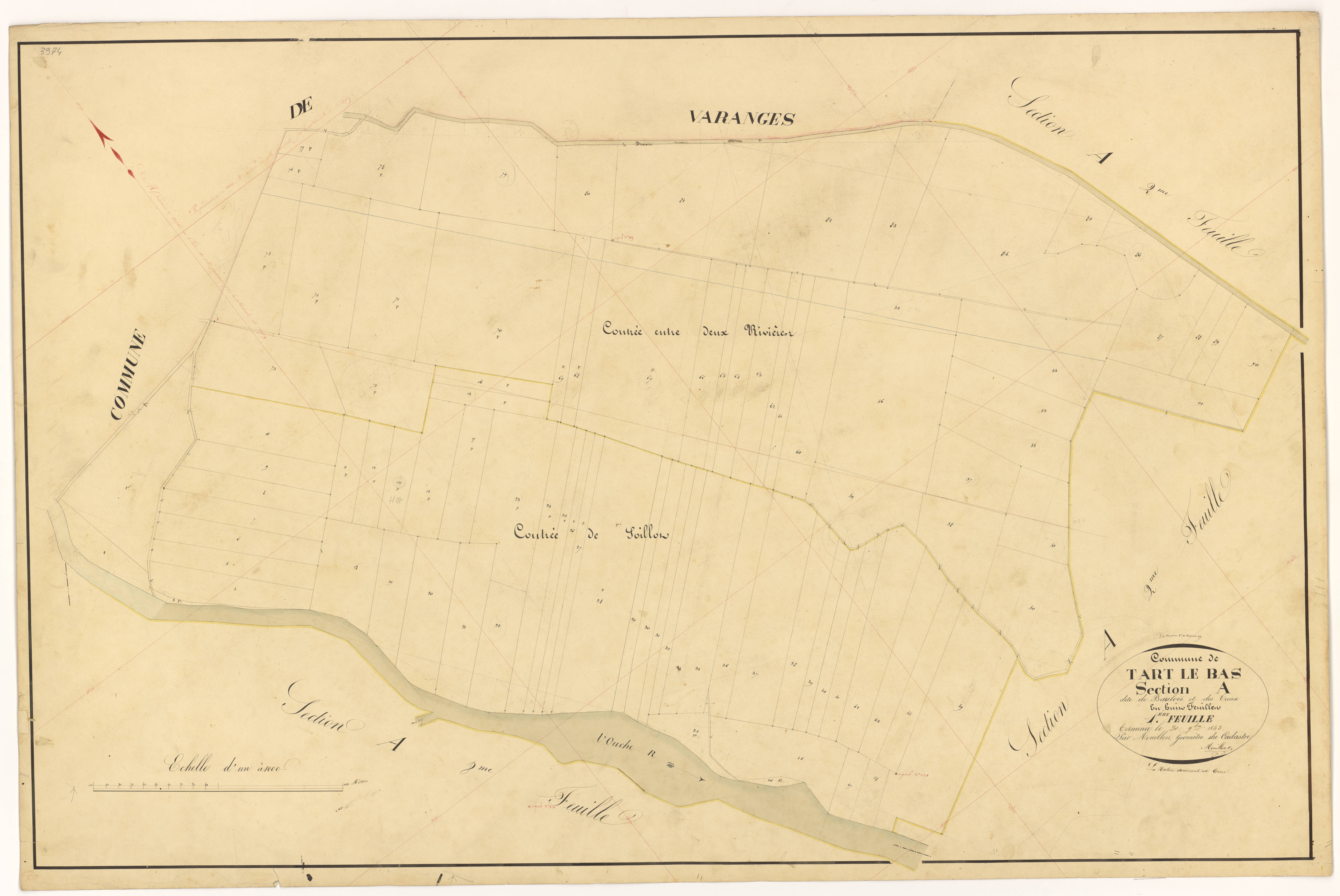 Tart-le-Bas - Section A1 - 3 P PLAN 622/2