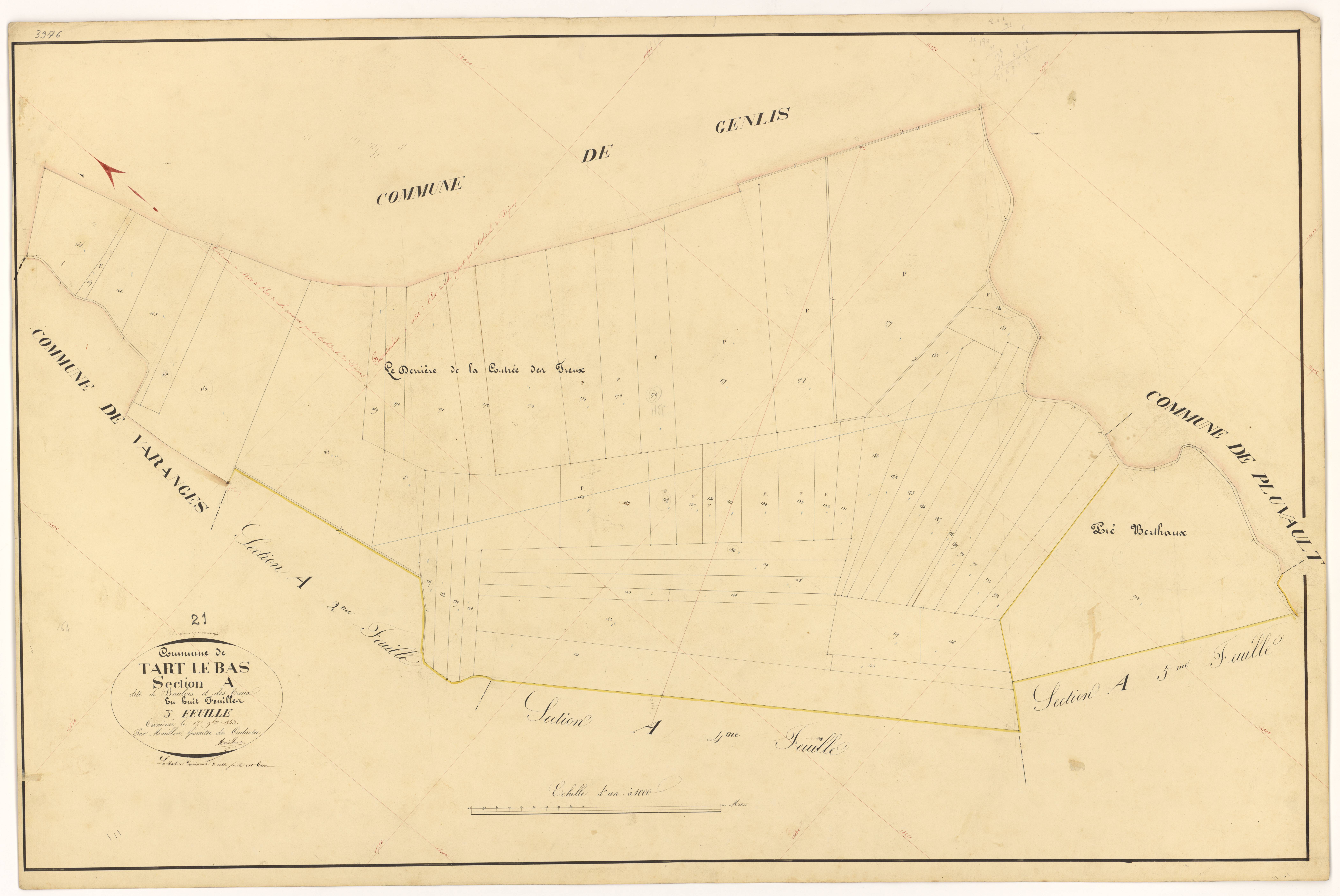 Tart-le-Bas - Section A3 - 3 P PLAN 622/4