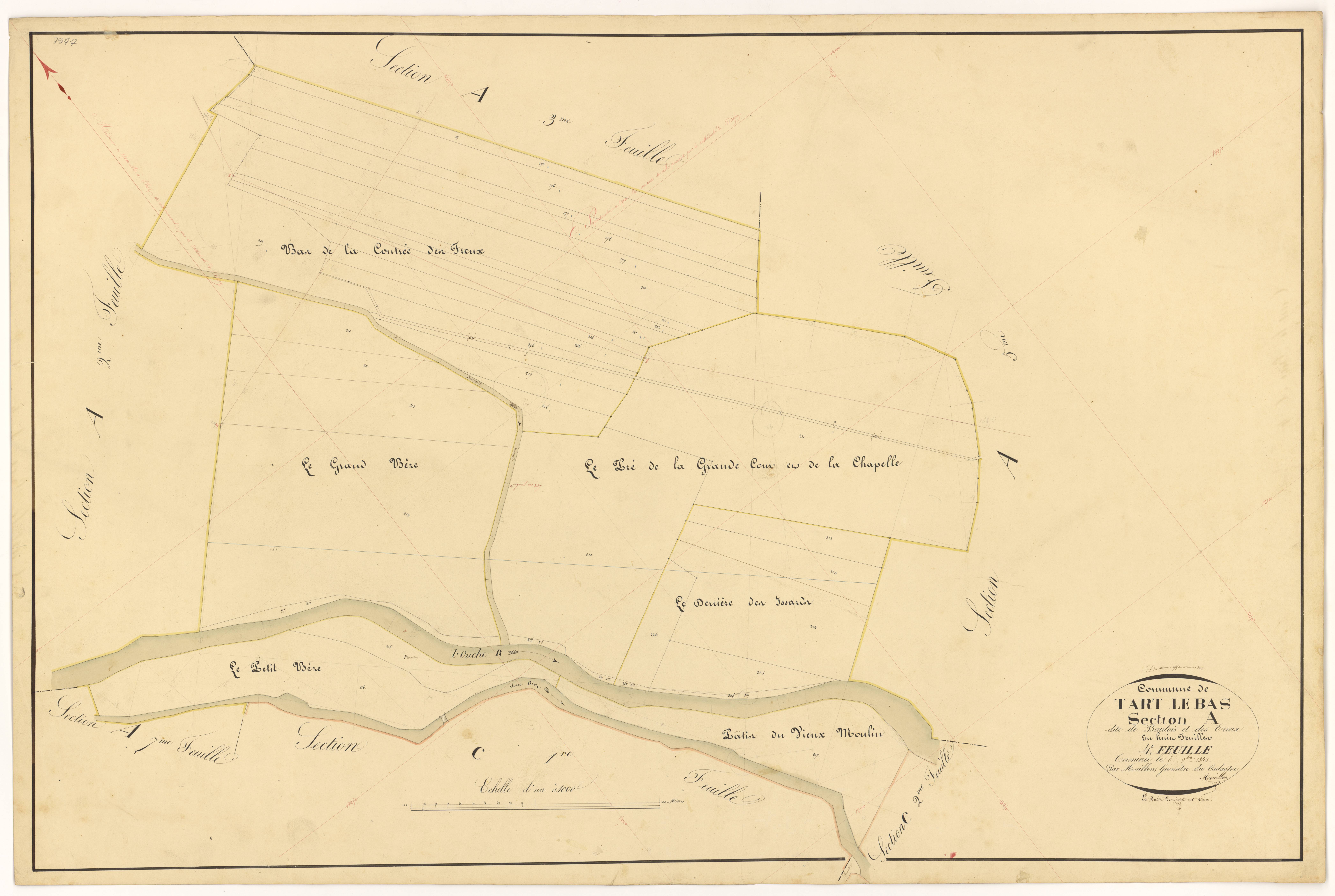 Tart-le-Bas - Section A4 - 3 P PLAN 622/5