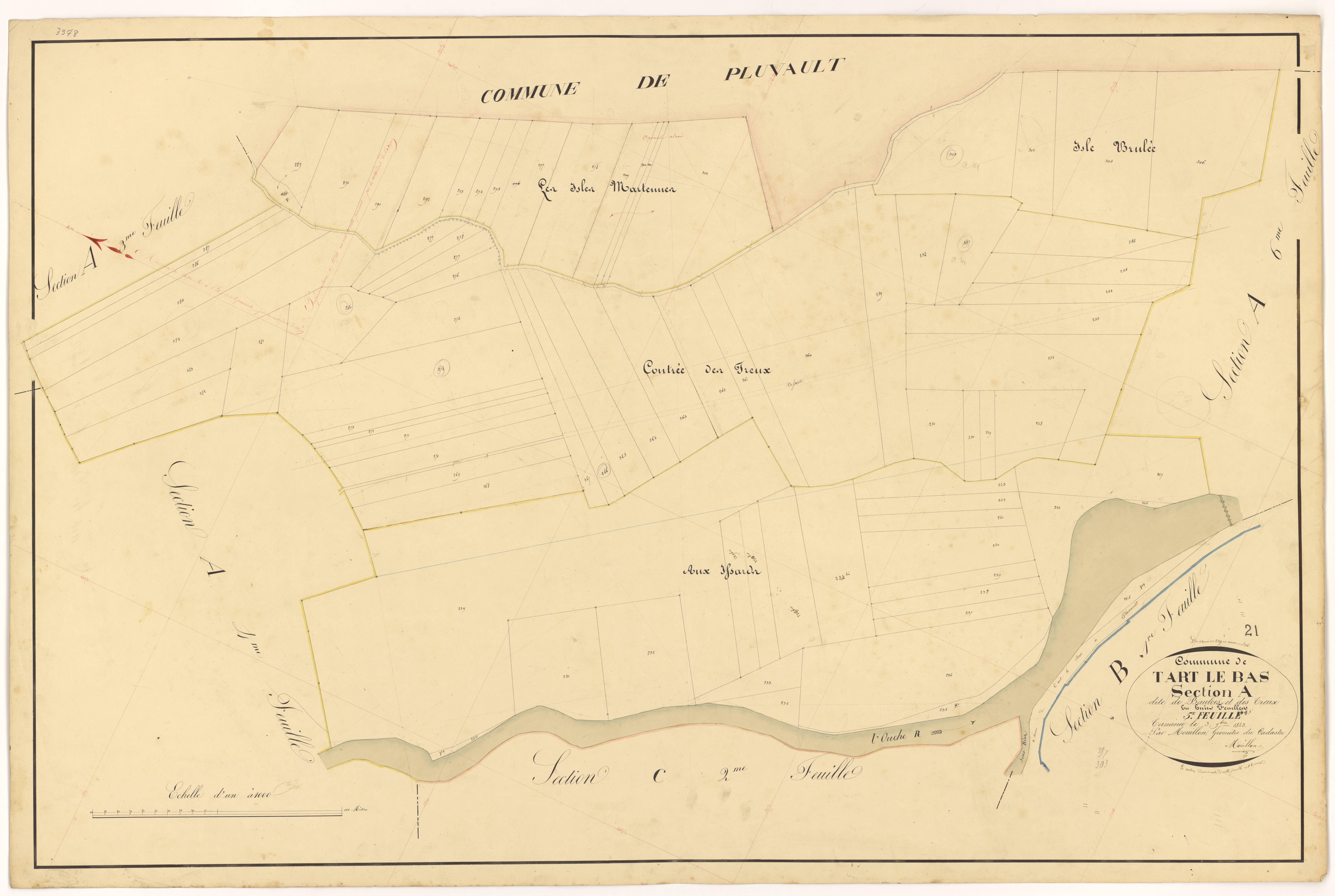 Tart-le-Bas - Section A5 - 3 P PLAN 622/6