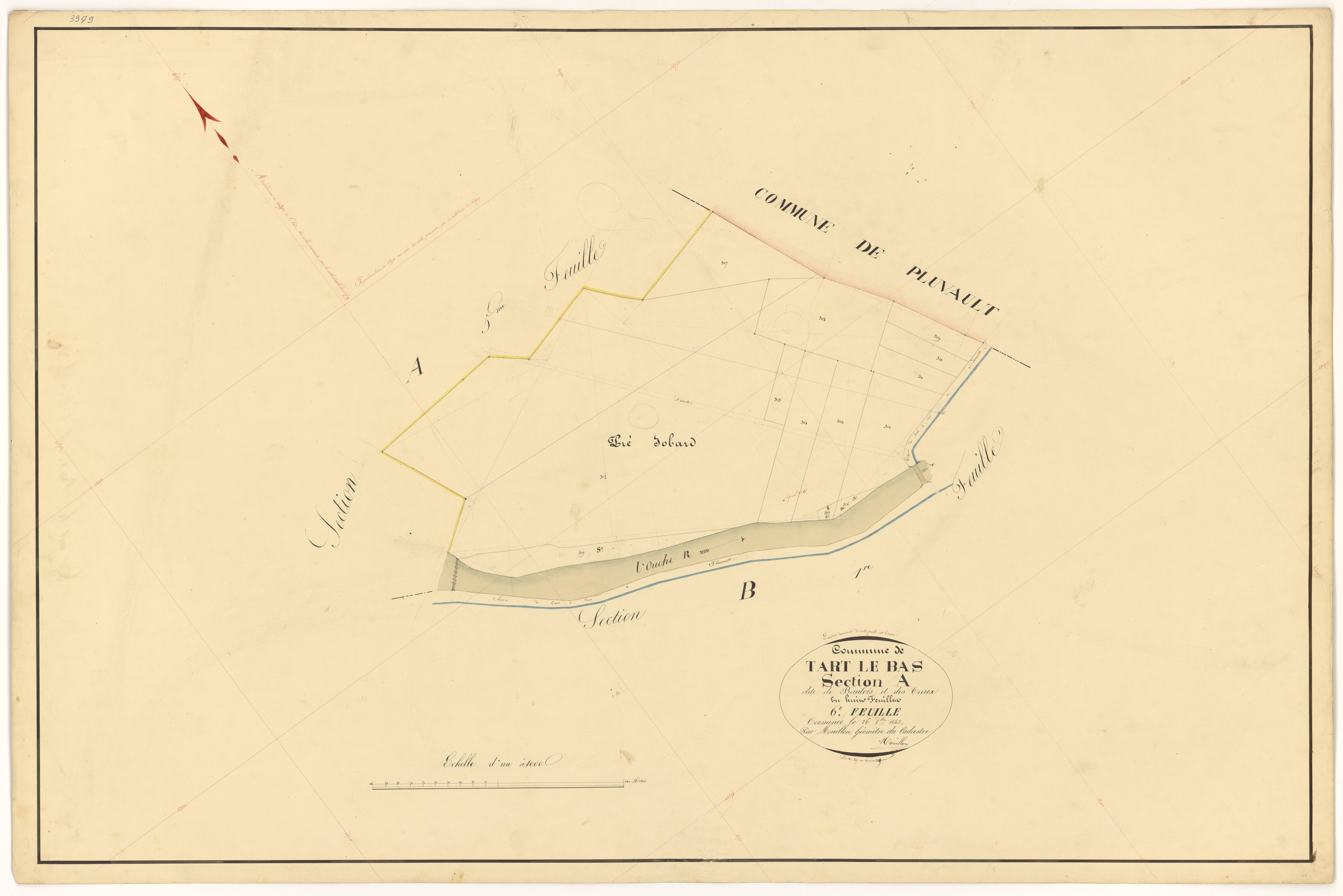 Tart-le-Bas - Section A6 - 3 P PLAN 622/7
