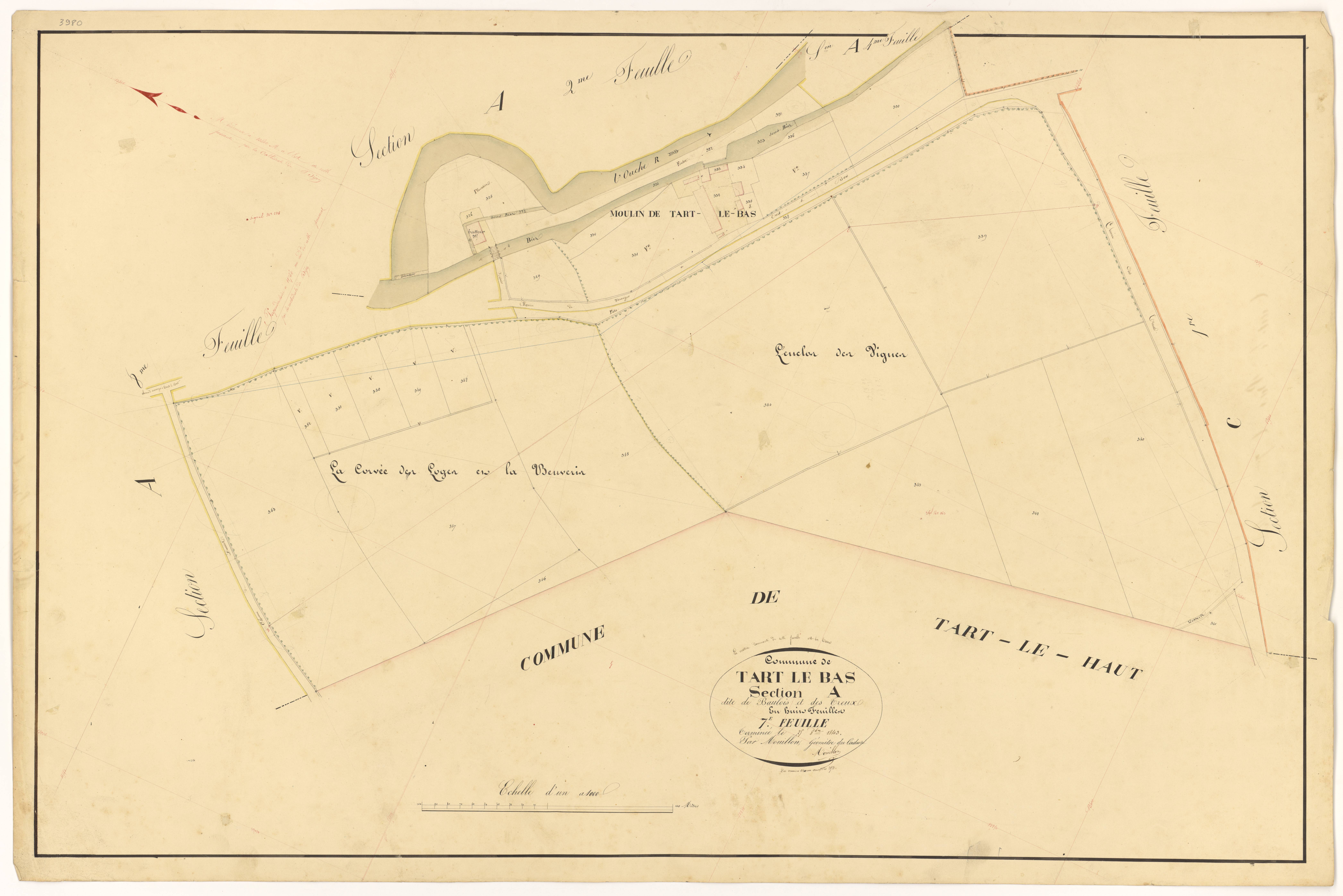 Tart-le-Bas - Section A7 - 3 P PLAN 622/8