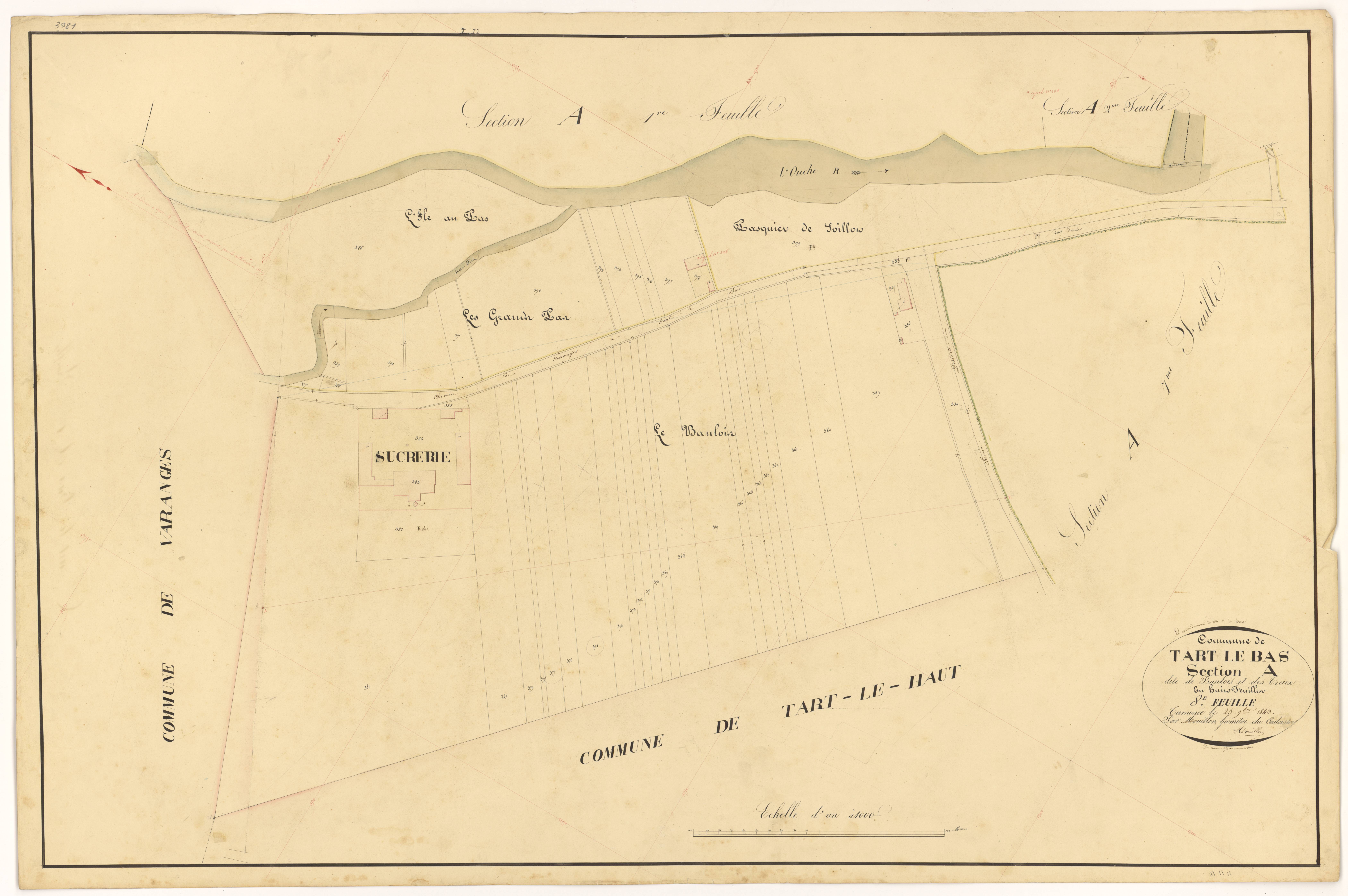 Tart-le-Bas - Section A8 - 3 P PLAN 622/9