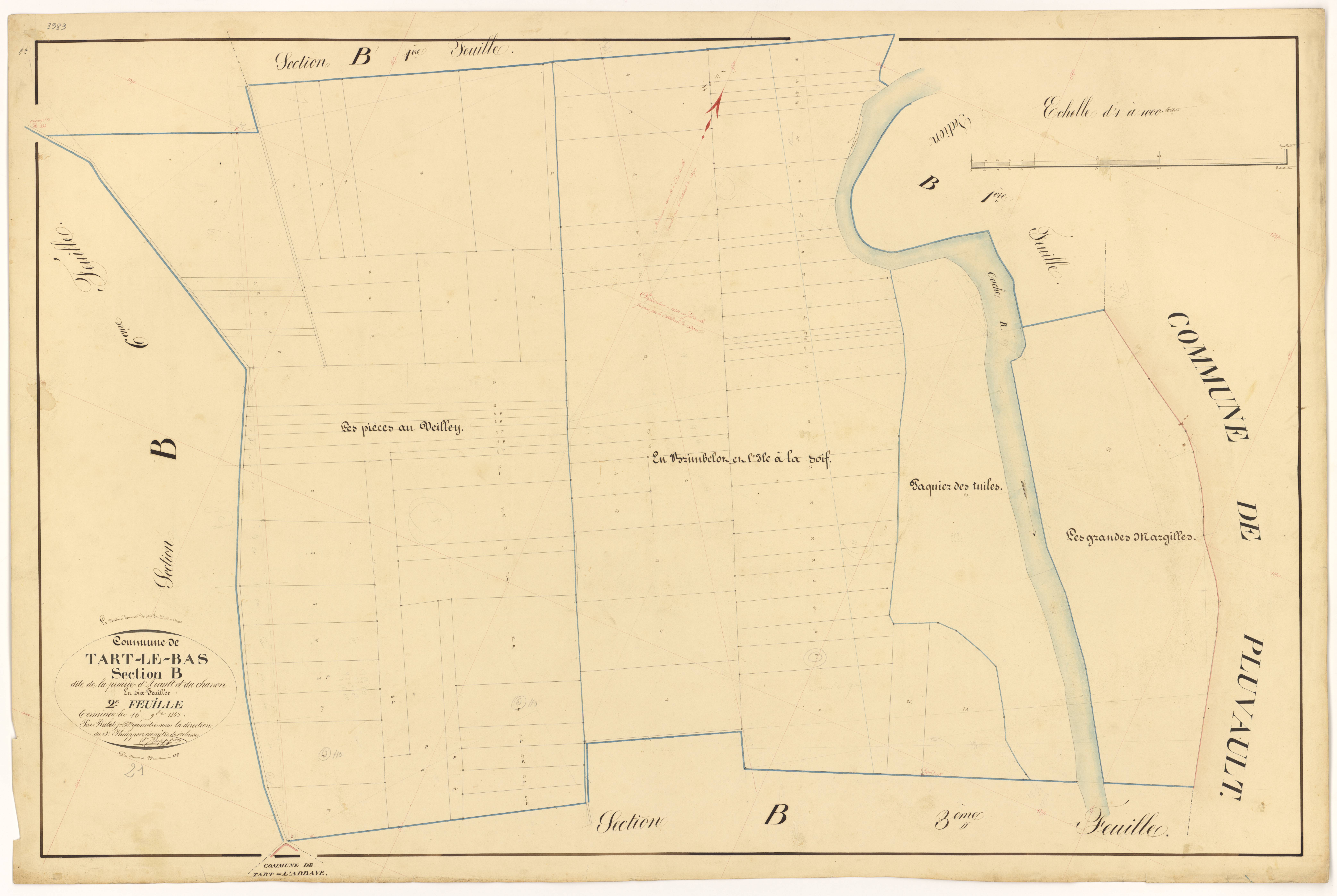 Tart-le-Bas - Section B2 - 3 P PLAN 622/11