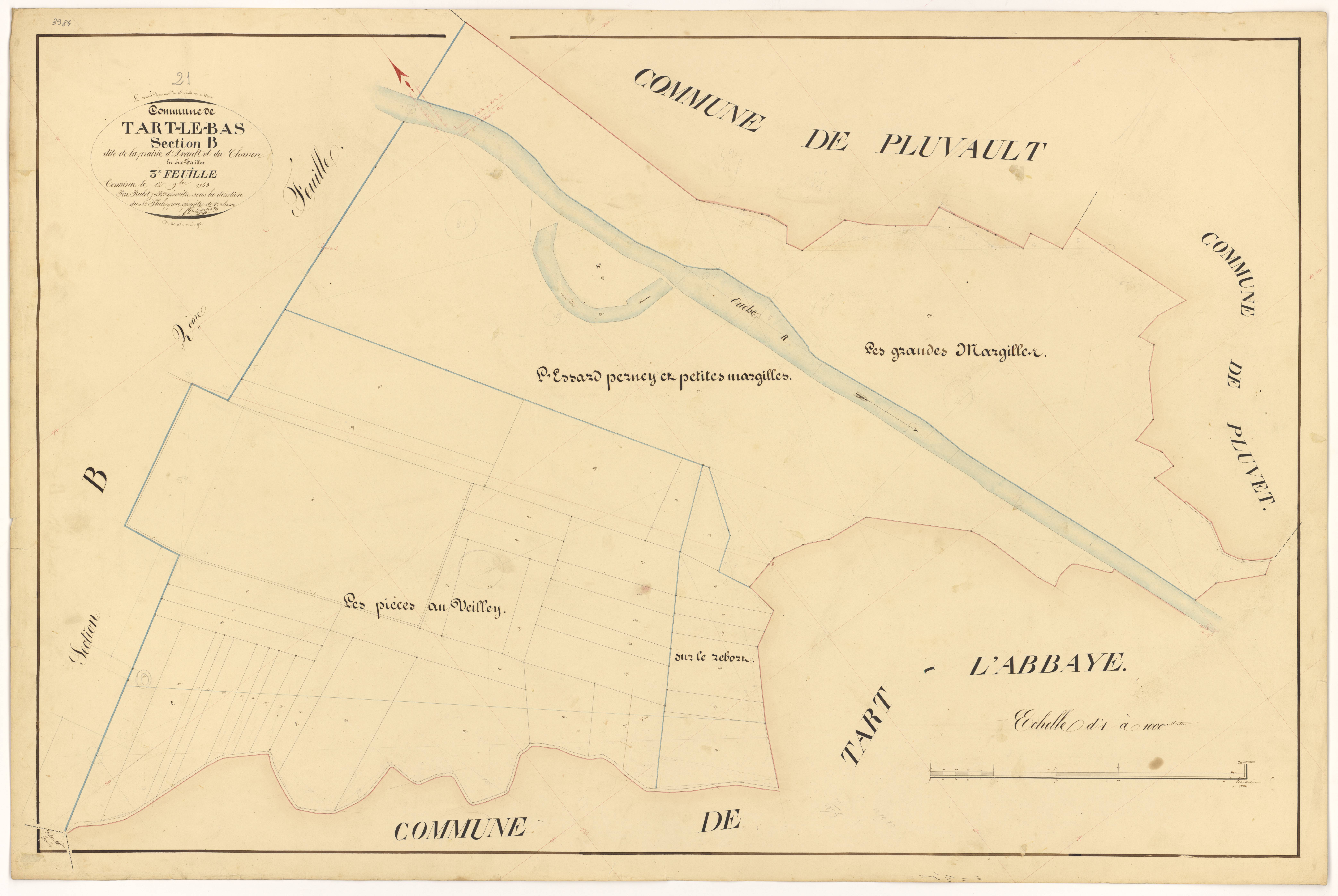 Tart-le-Bas - Section B3 - 3 P PLAN 622/12