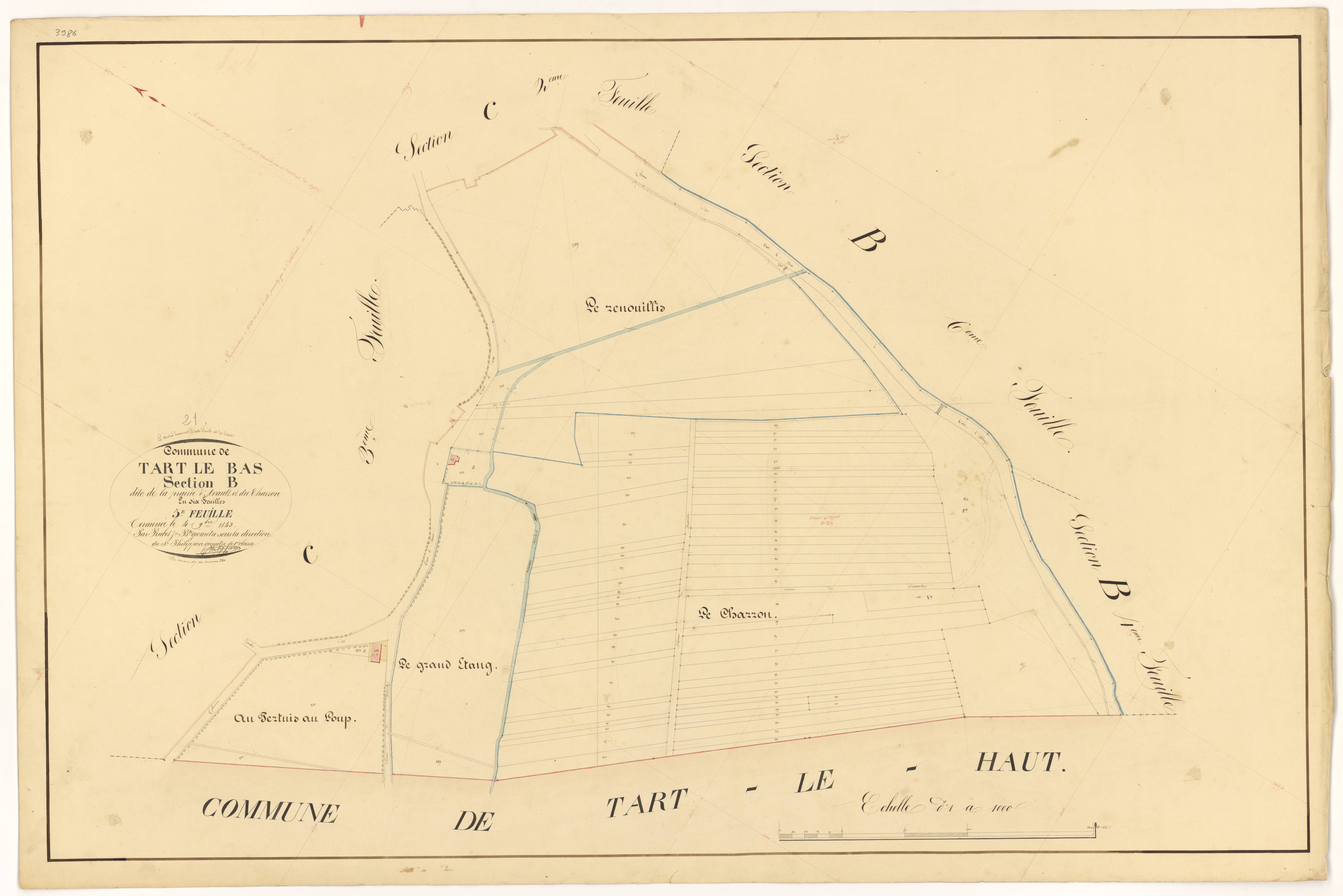Tart-le-Bas - Section B5 - 3 P PLAN 622/14