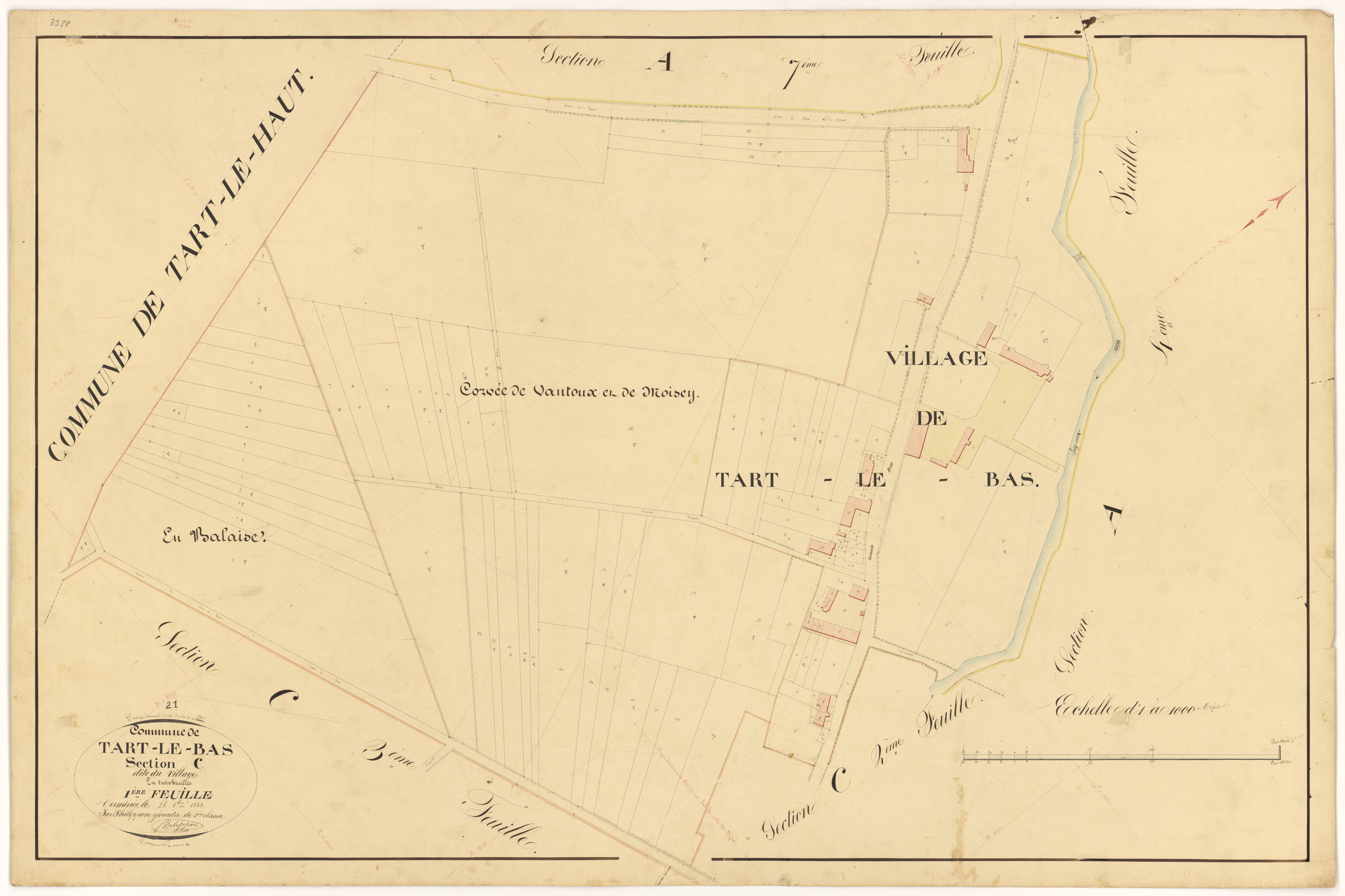 Tart-le-Bas - Section C1 - 3 P PLAN 622/16