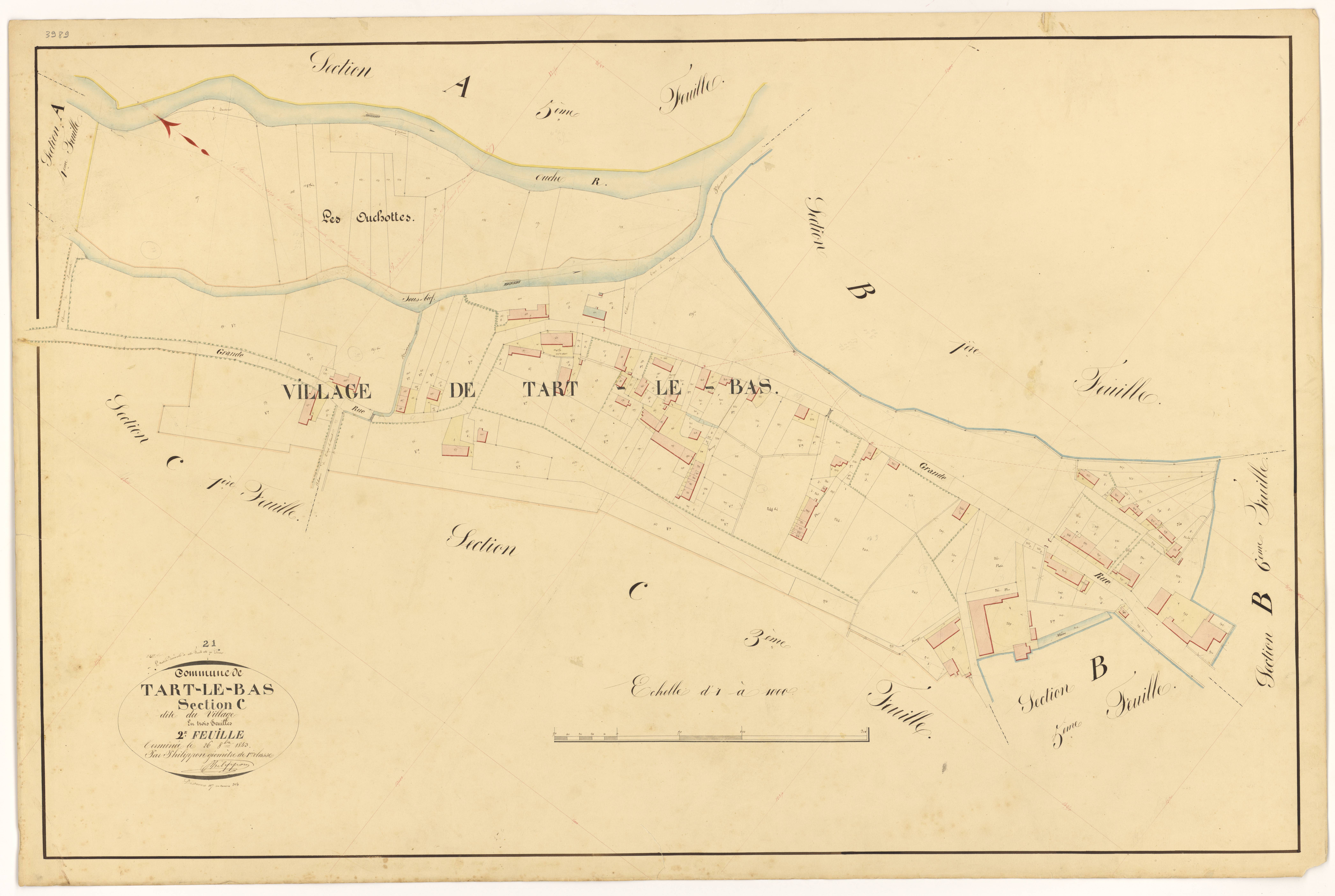 Tart-le-Bas - Section C2 - 3 P PLAN 622/17