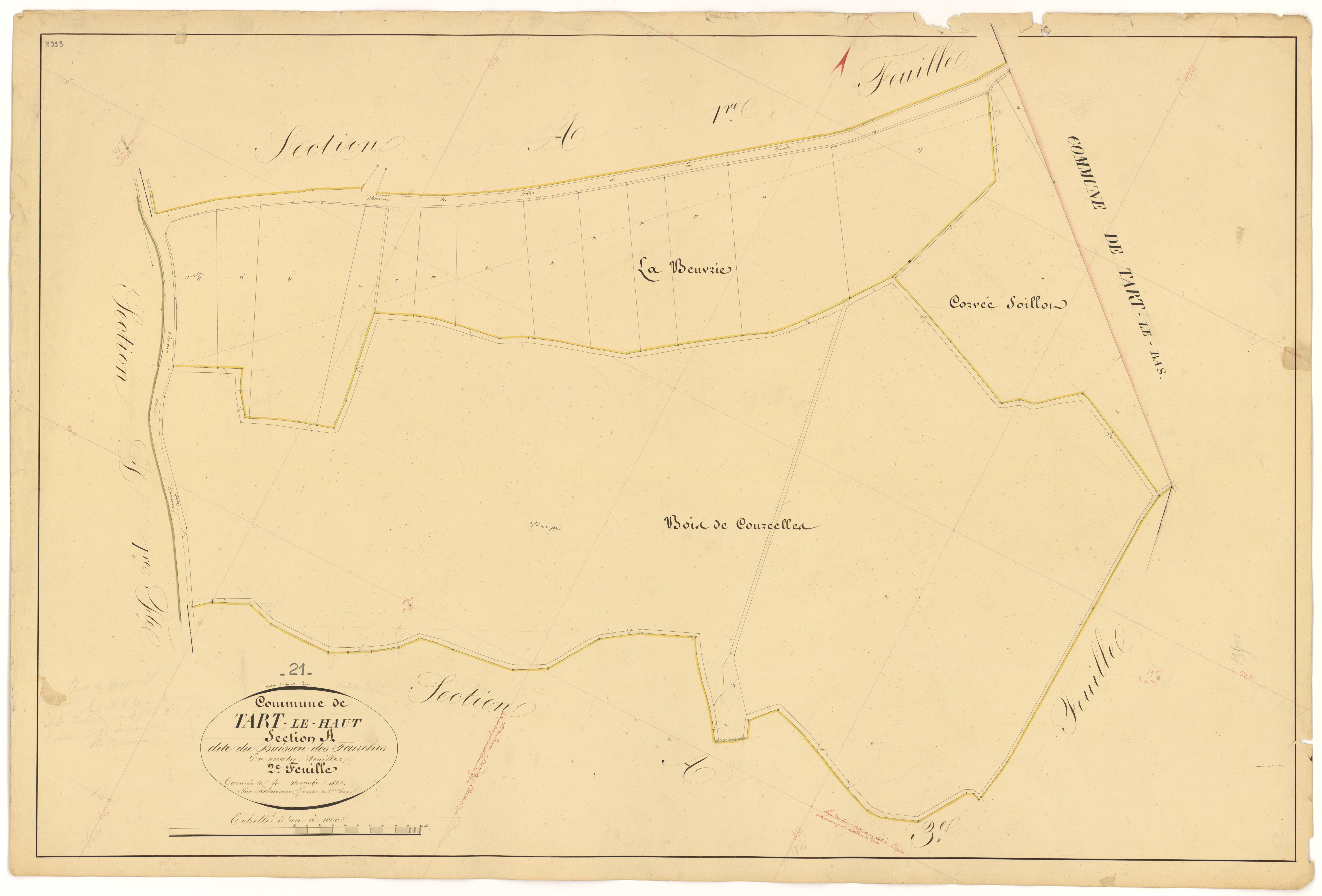 Tart-le-Haut - Section A2 - 3 P PLAN 623/3