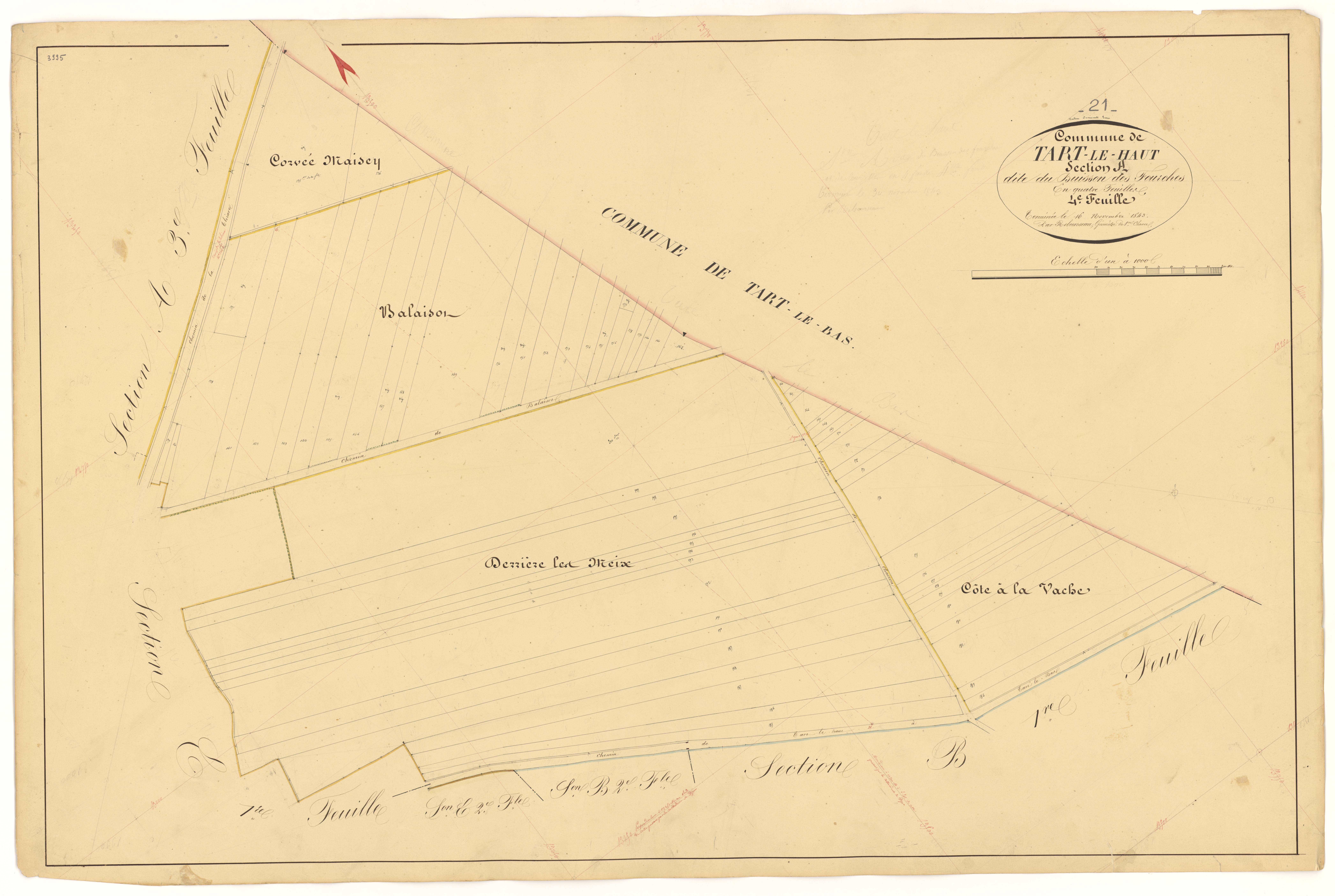 Tart-le-Haut - Section A4 - 3 P PLAN 623/5
