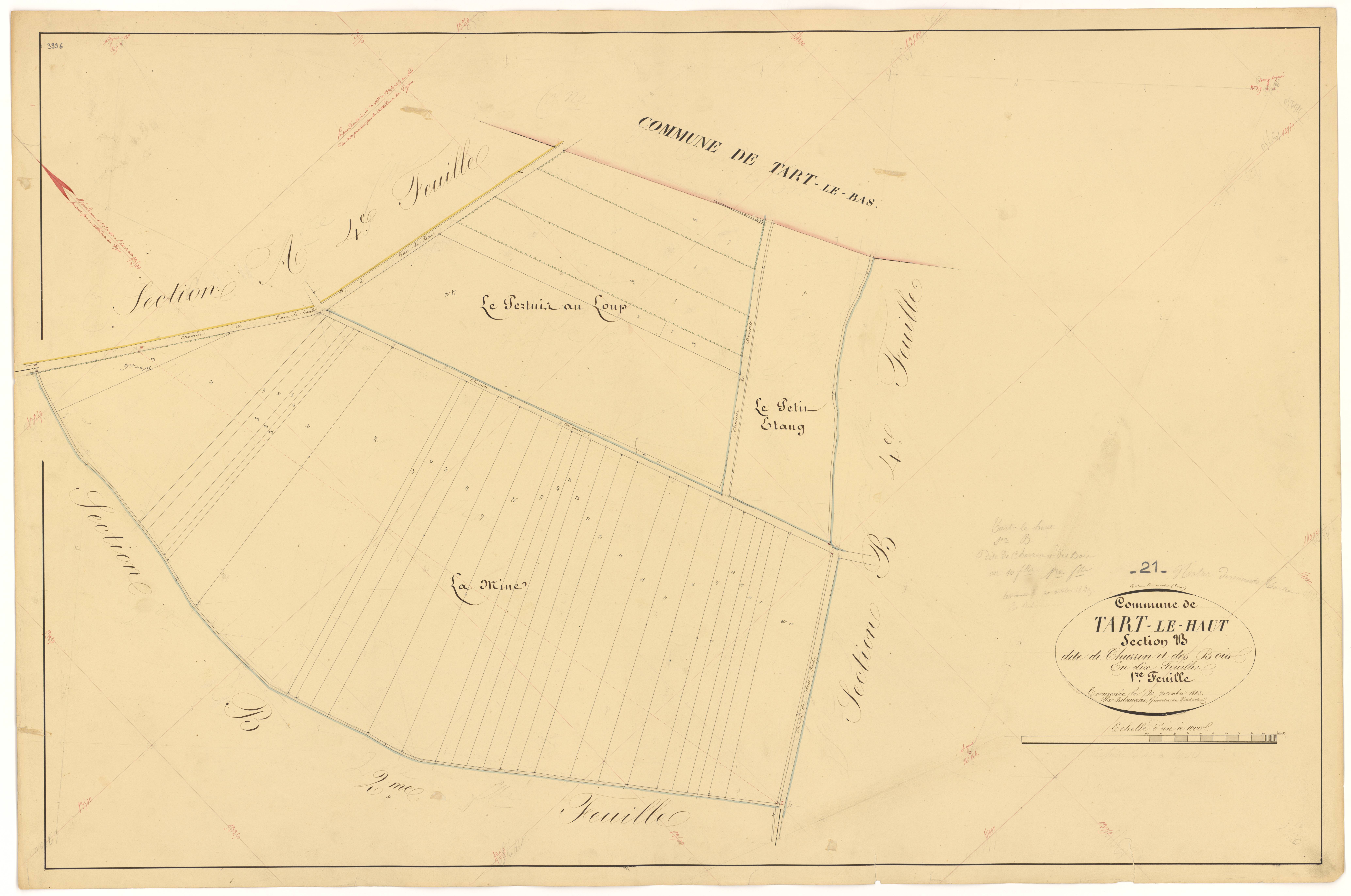 Tart-le-Haut - Section B1 - 3 P PLAN 623/6