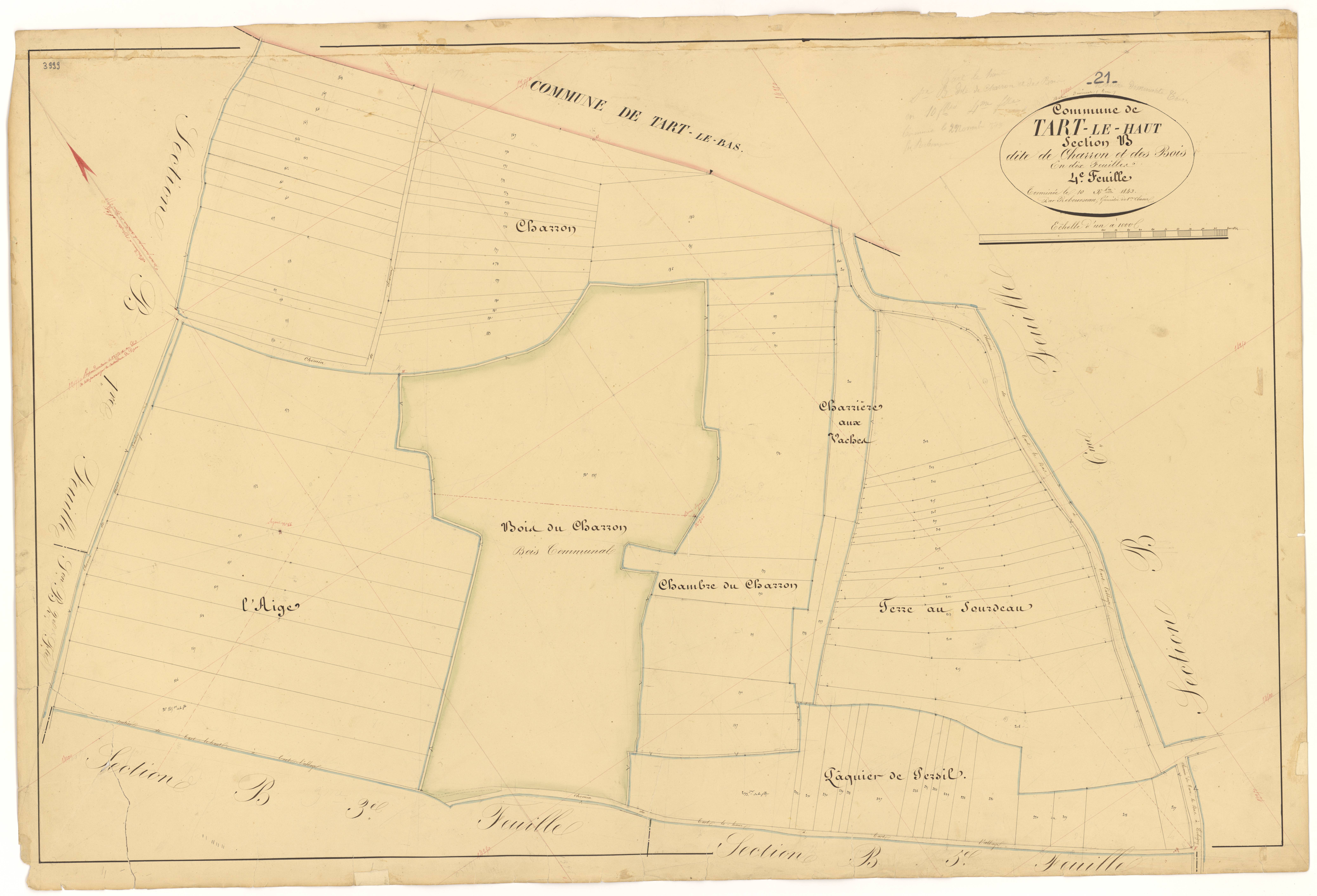 Tart-le-Haut - Section B4 - 3 P PLAN 623/9