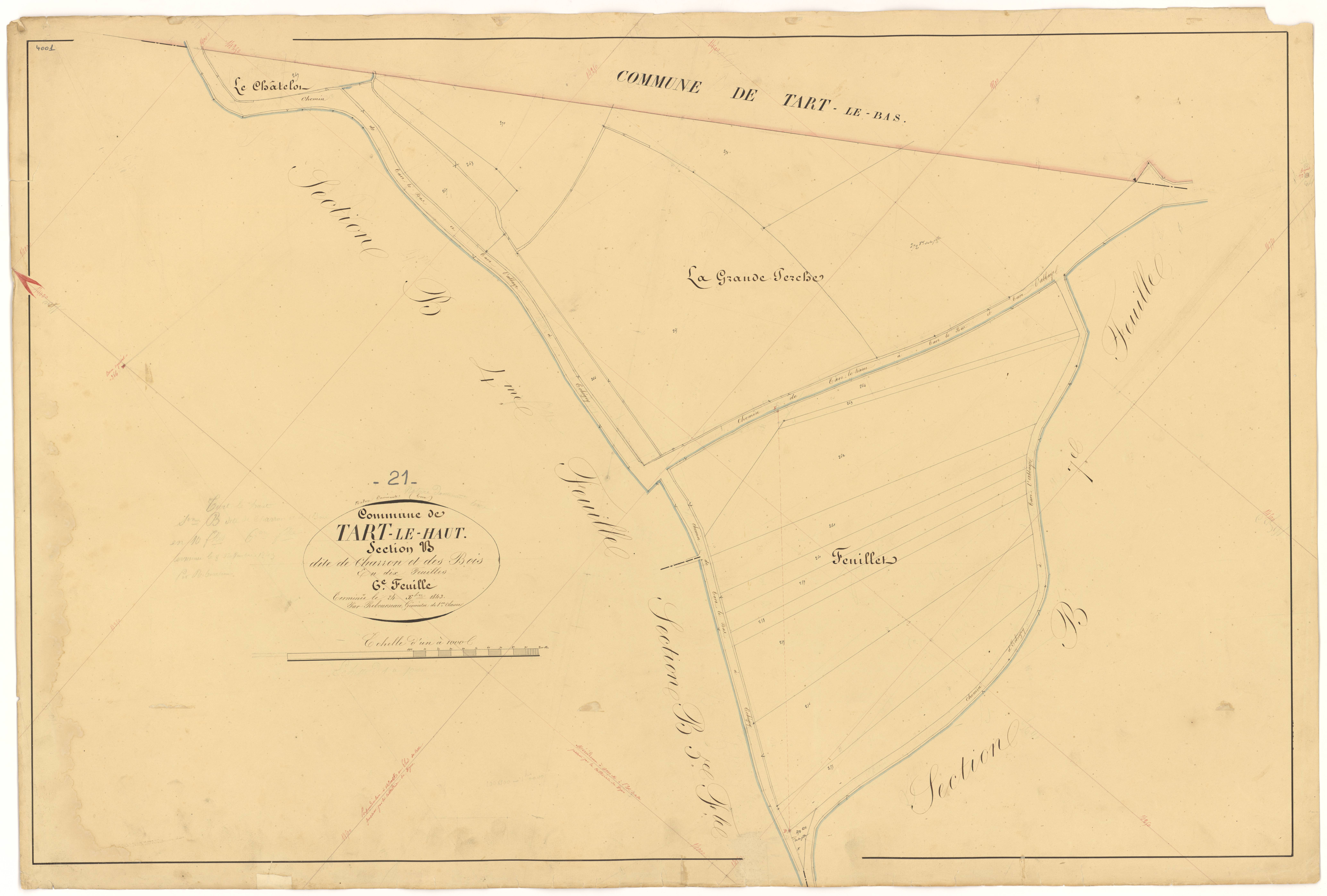 Tart-le-Haut - Section B6 - 3 P PLAN 623/11