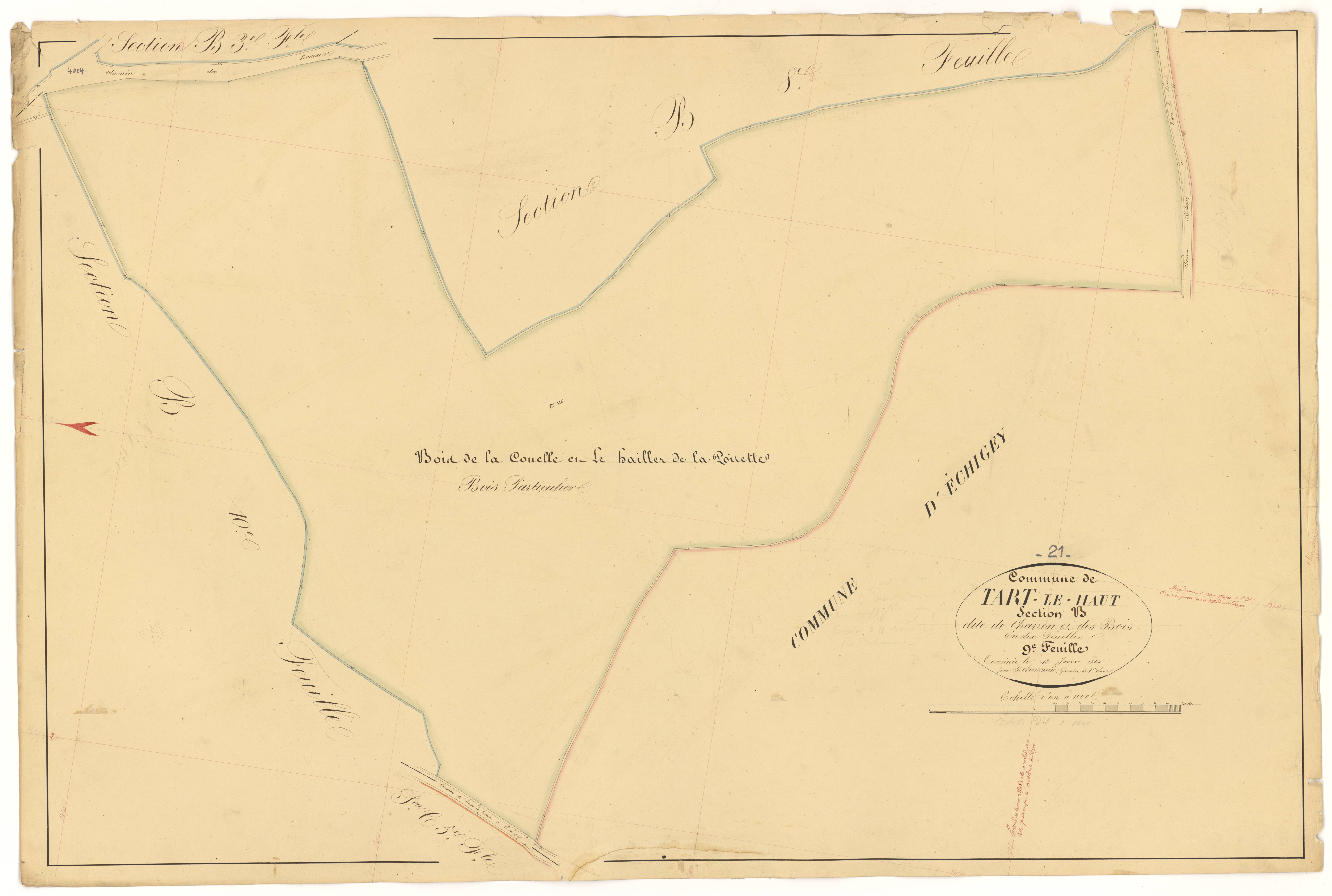 Tart-le-Haut - Section B9 - 3 P PLAN 623/14