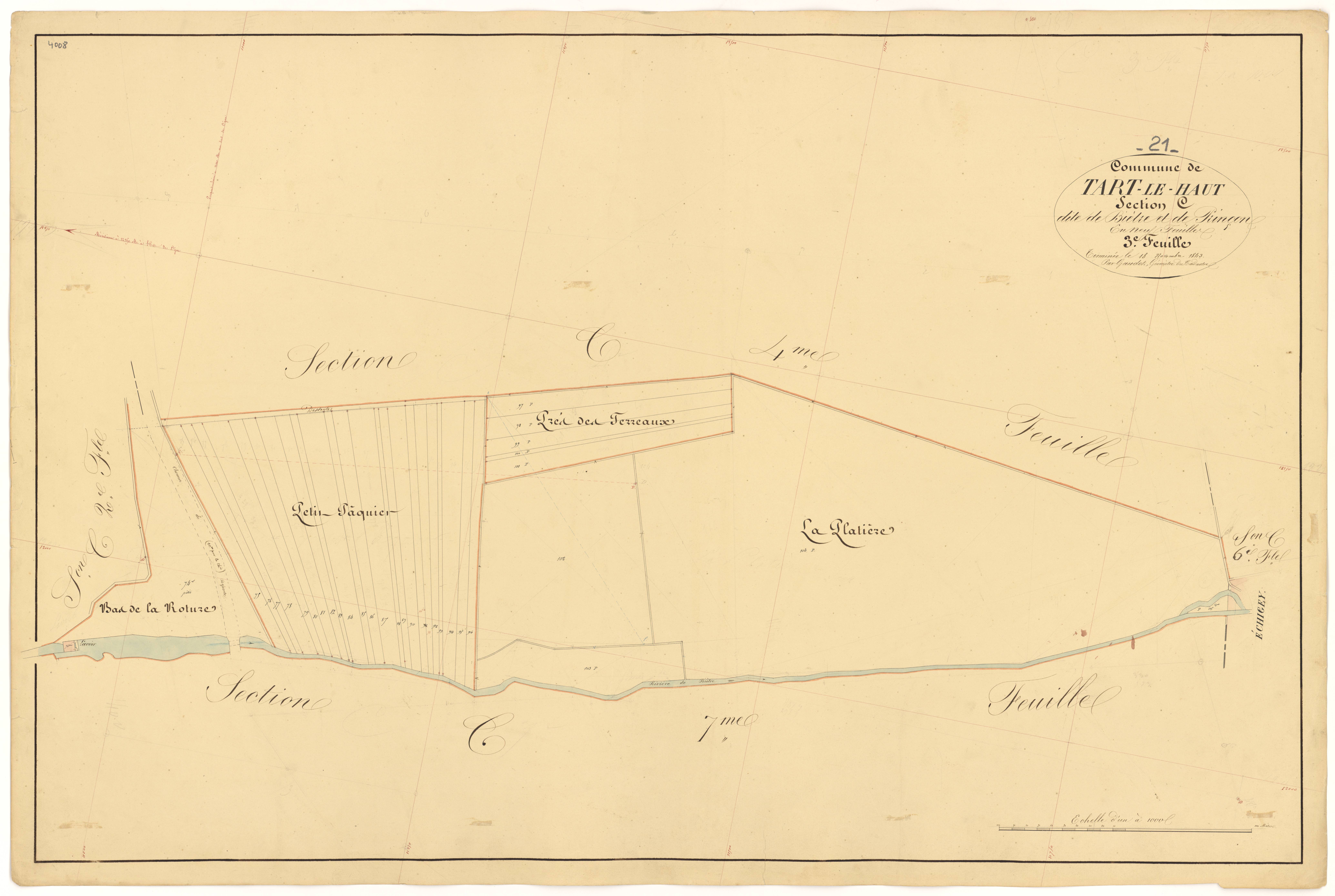 Tart-le-Haut - Section C3 - 3 P PLAN 623/18