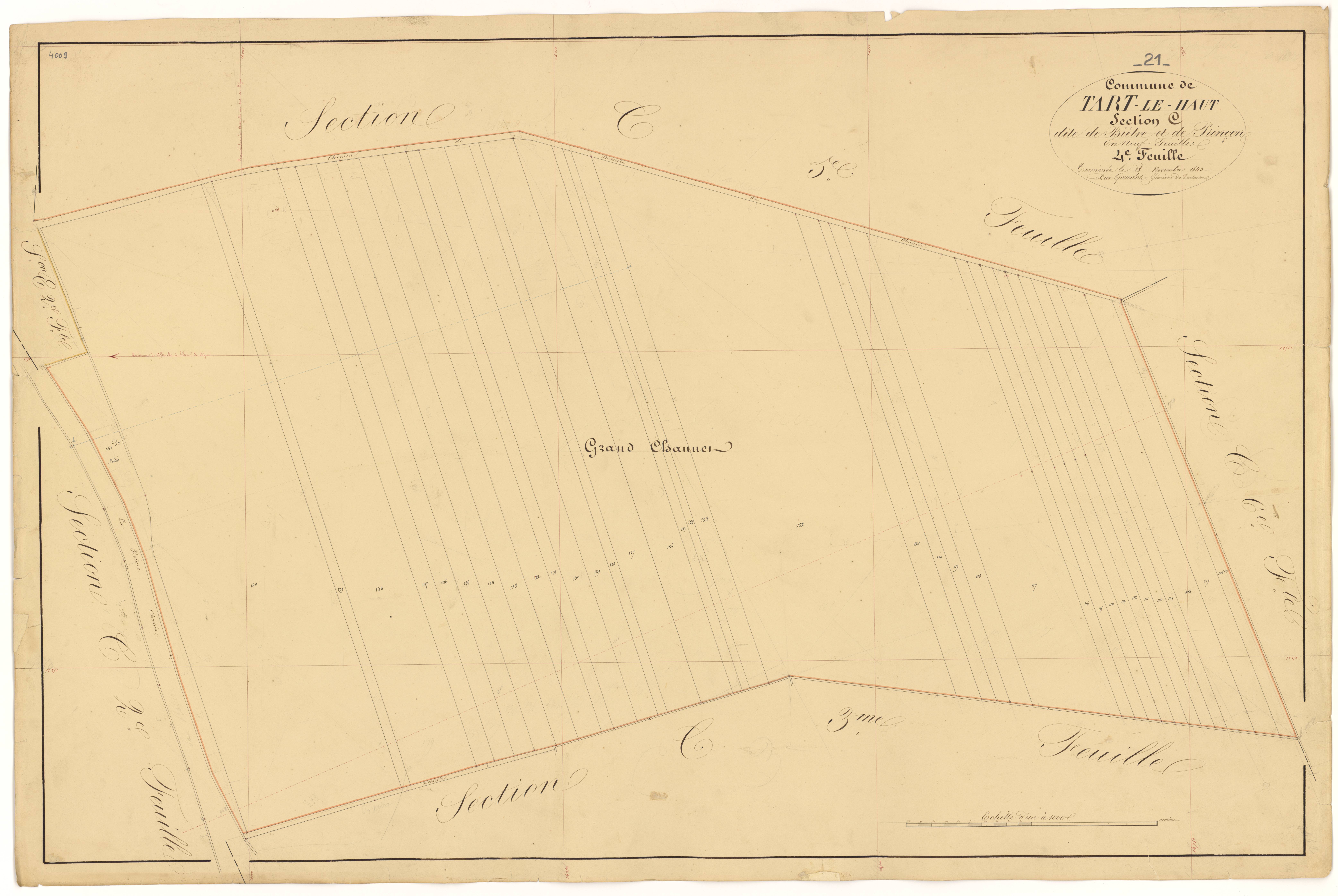 Tart-le-Haut - Section C4 - 3 P PLAN 623/19