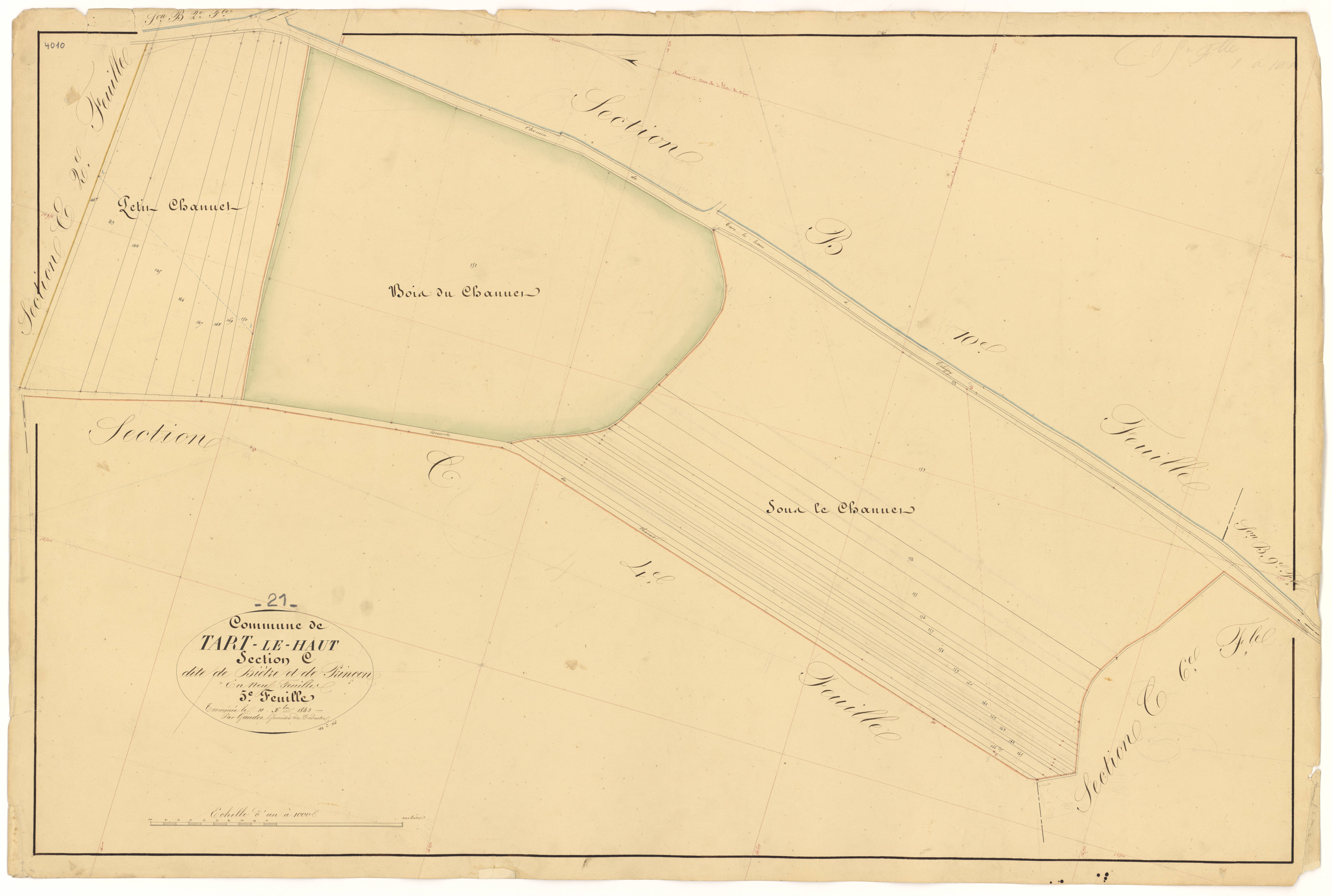 Tart-le-Haut - Section C5 - 3 P PLAN 623/20