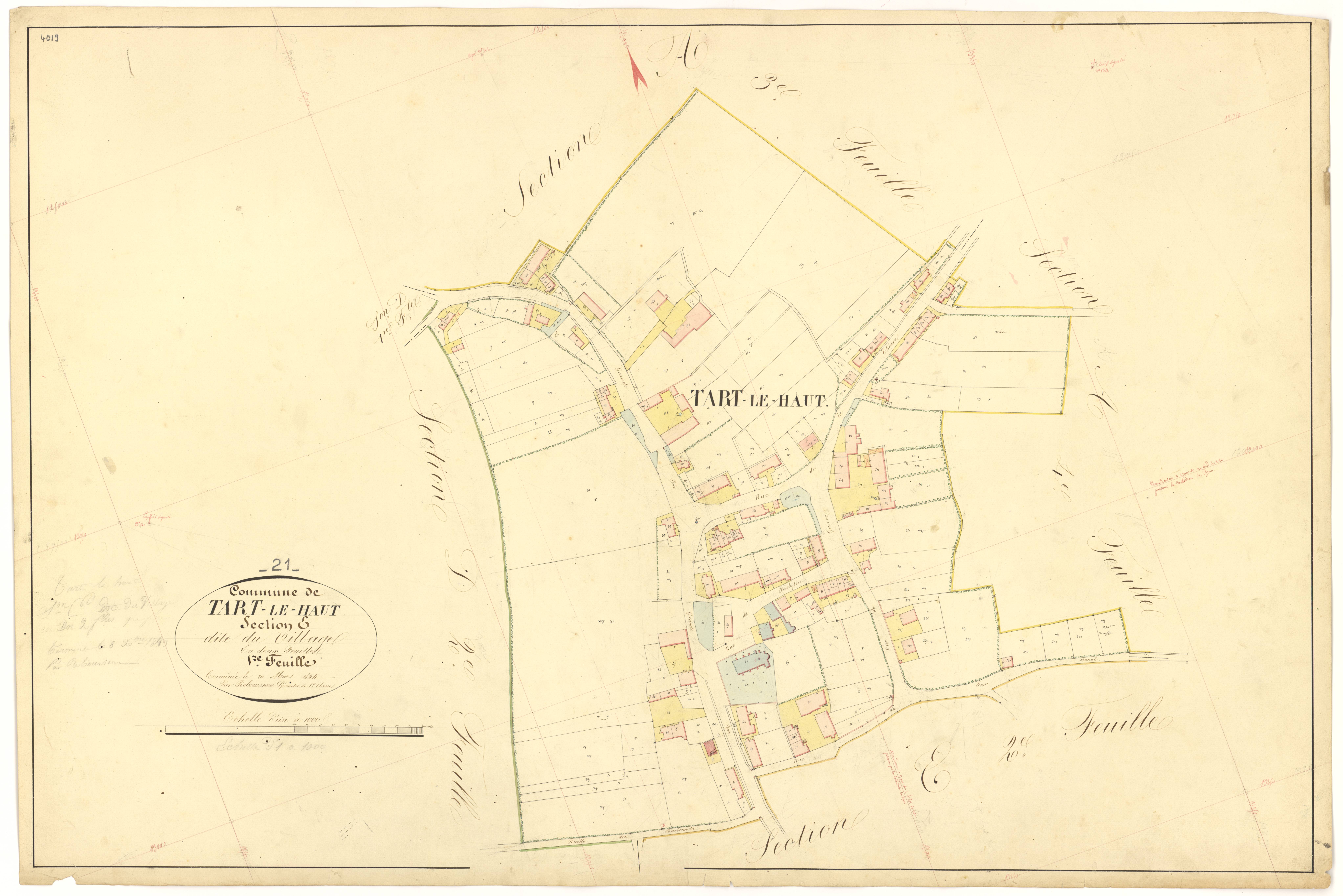 Tart-le-Haut - Section E1 - 3 P PLAN 623/29