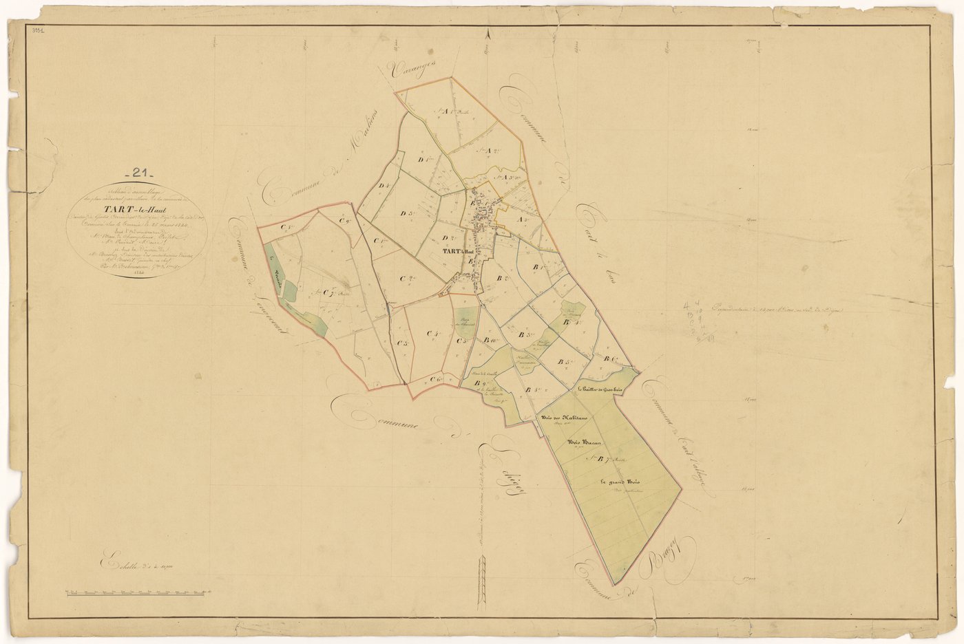 Tart-le-Haut - Tableau d'assemblage - 3 P PLAN 623/1