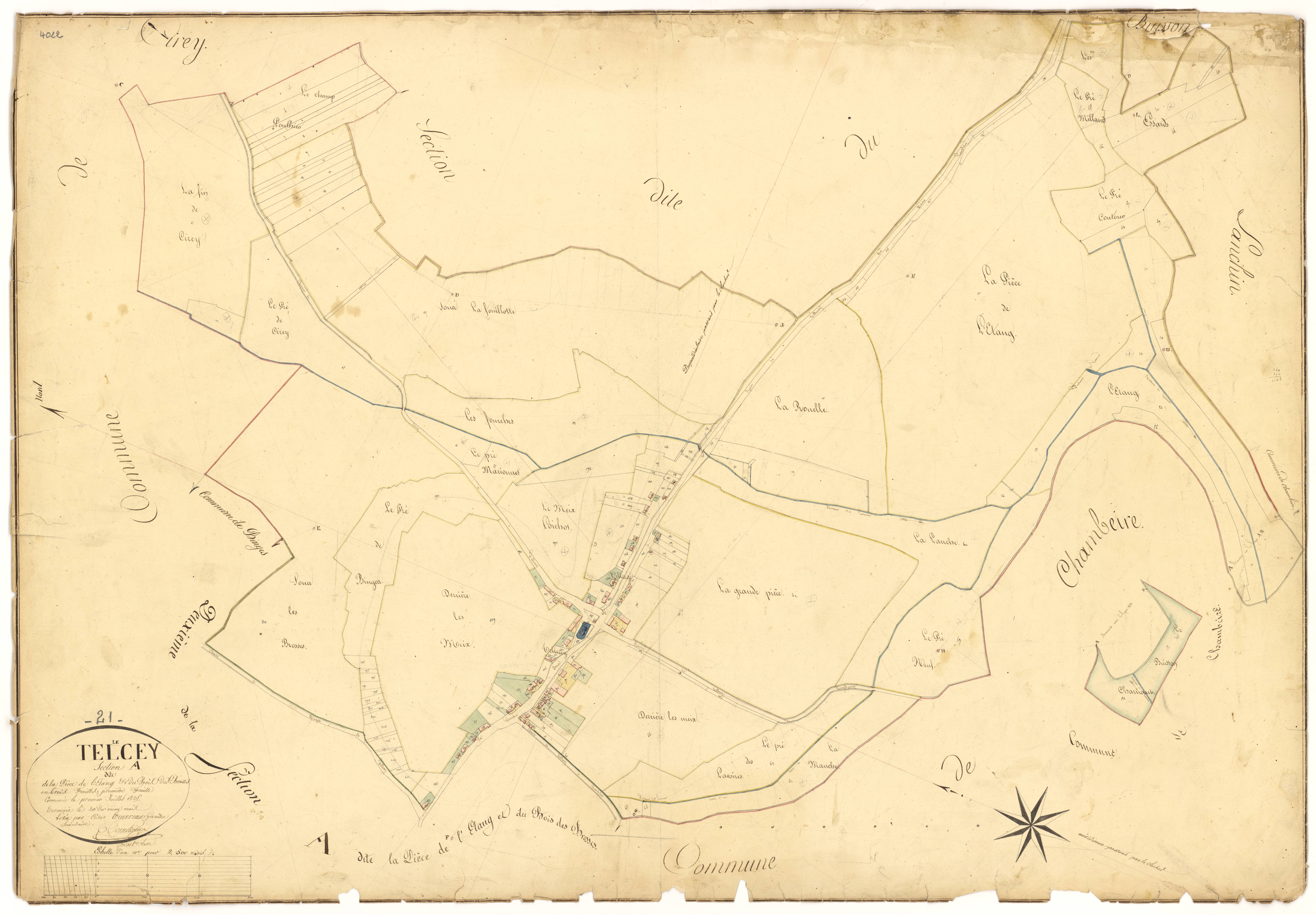 Tellecey - Section A1 - 3 P PLAN 624/2
