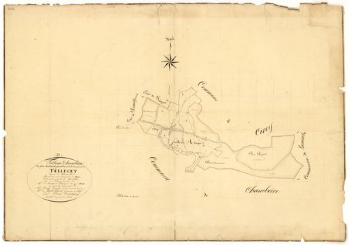 Tellecey - Tableau d'assemblage - 3 P PLAN 624/1