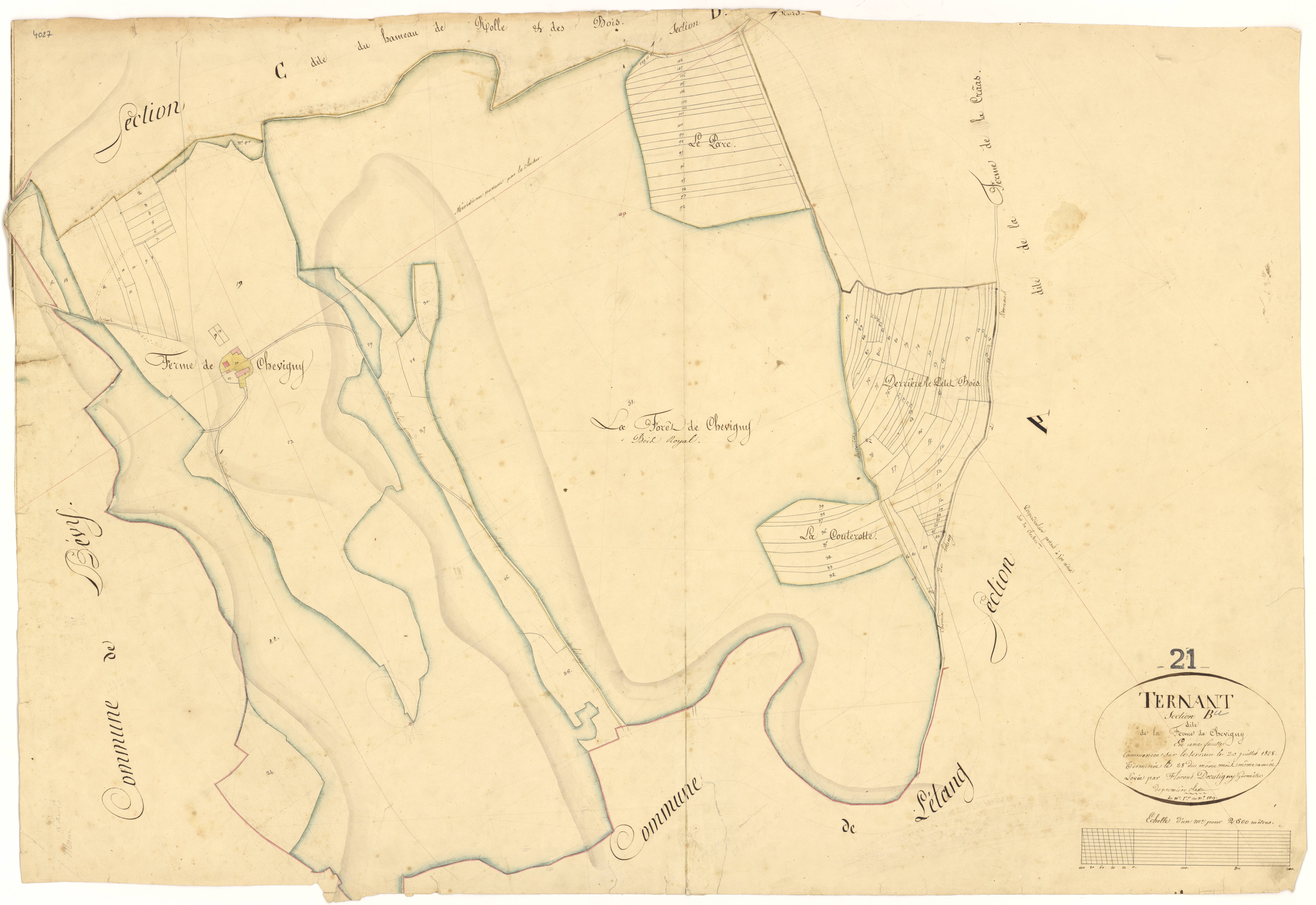 Ternant - Section B - 3 P PLAN 625/3