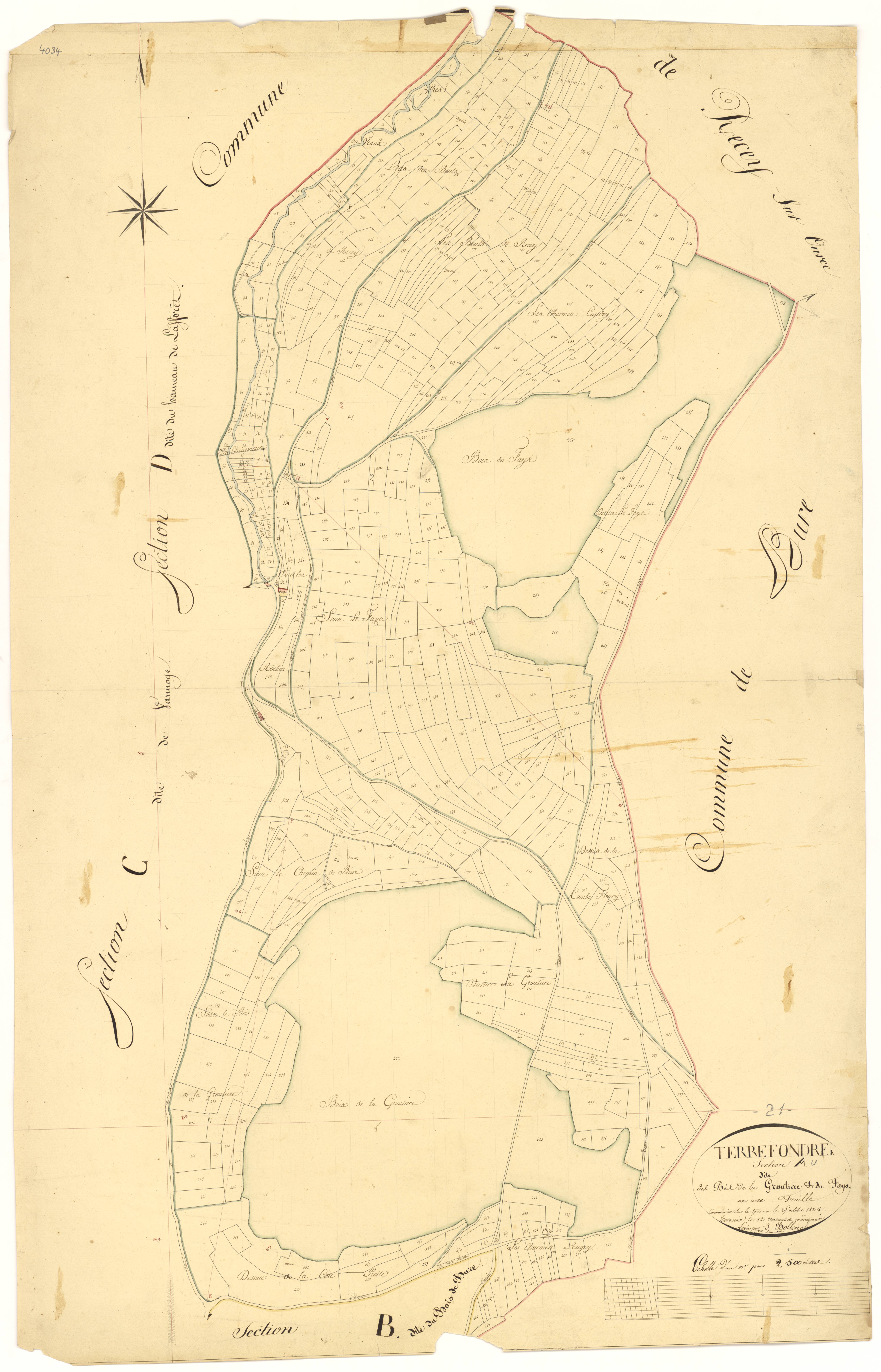 Terrefondrée - Section A - 3 P PLAN 626/2
