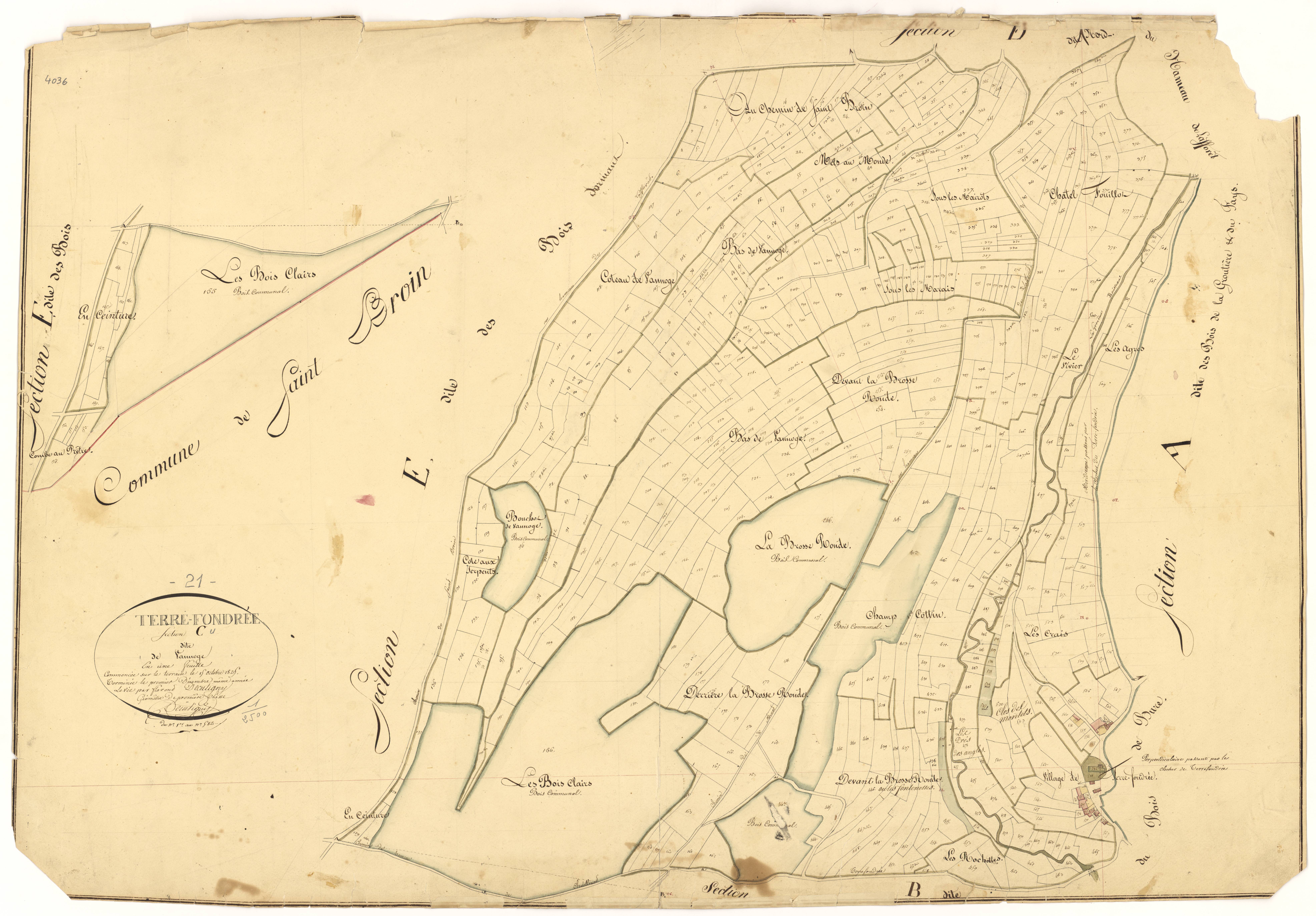 Terrefondrée - Section C - 3 P PLAN 626/4