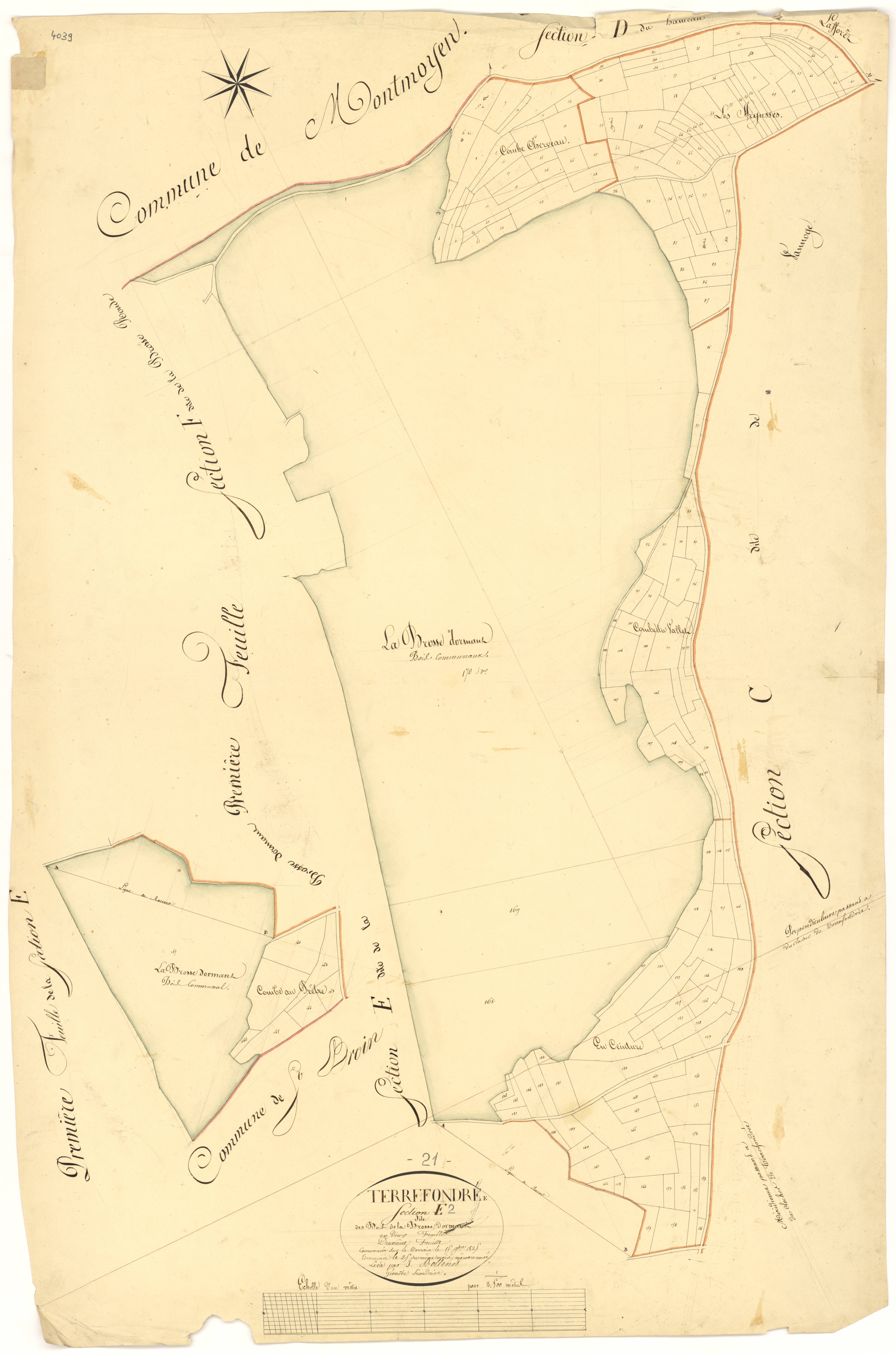 Terrefondrée - Section E2 - 3 P PLAN 626/7