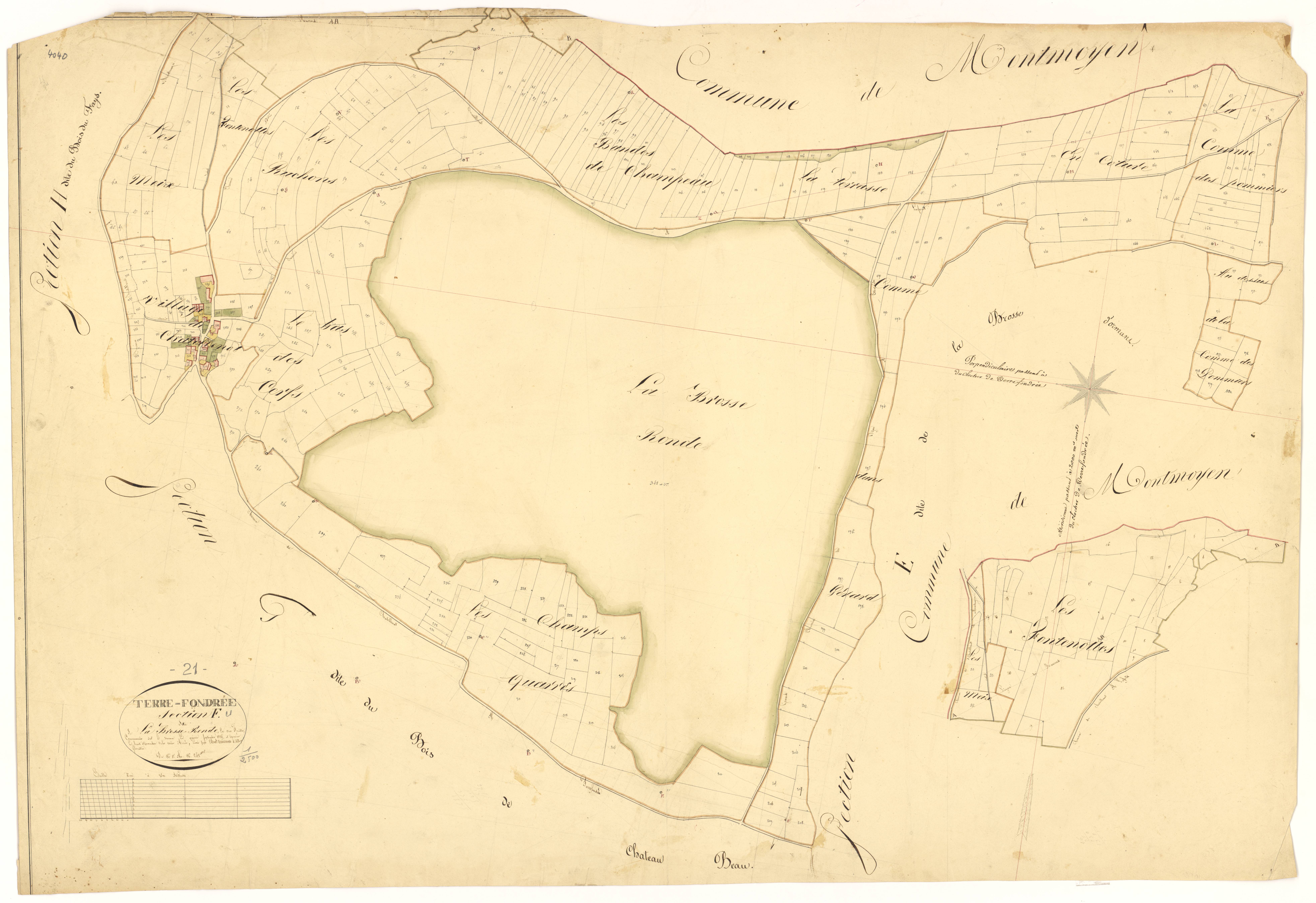 Terrefondrée - Section F - 3 P PLAN 626/8