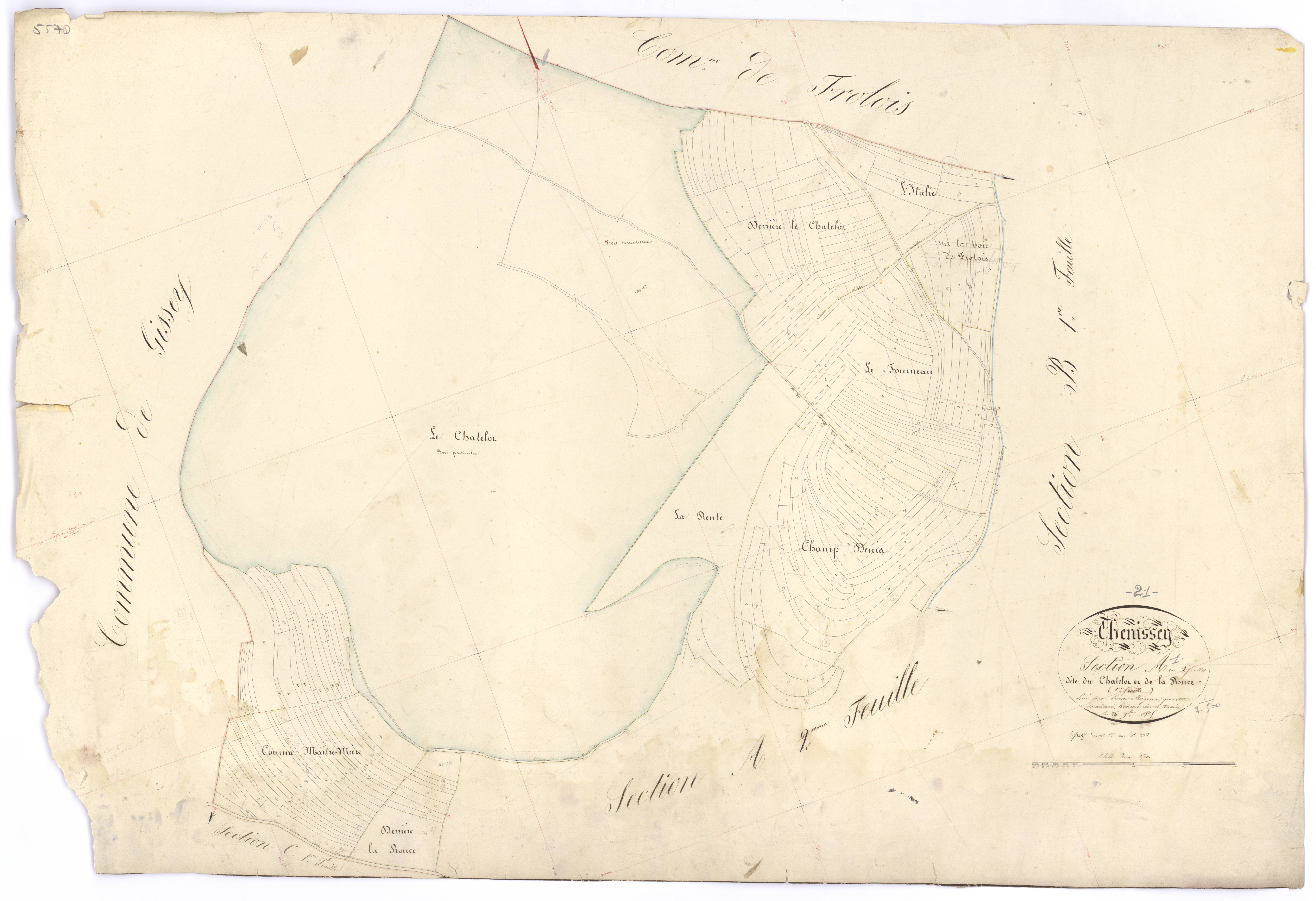 Thenissey - Section A1 - 3 P PLAN 627/2