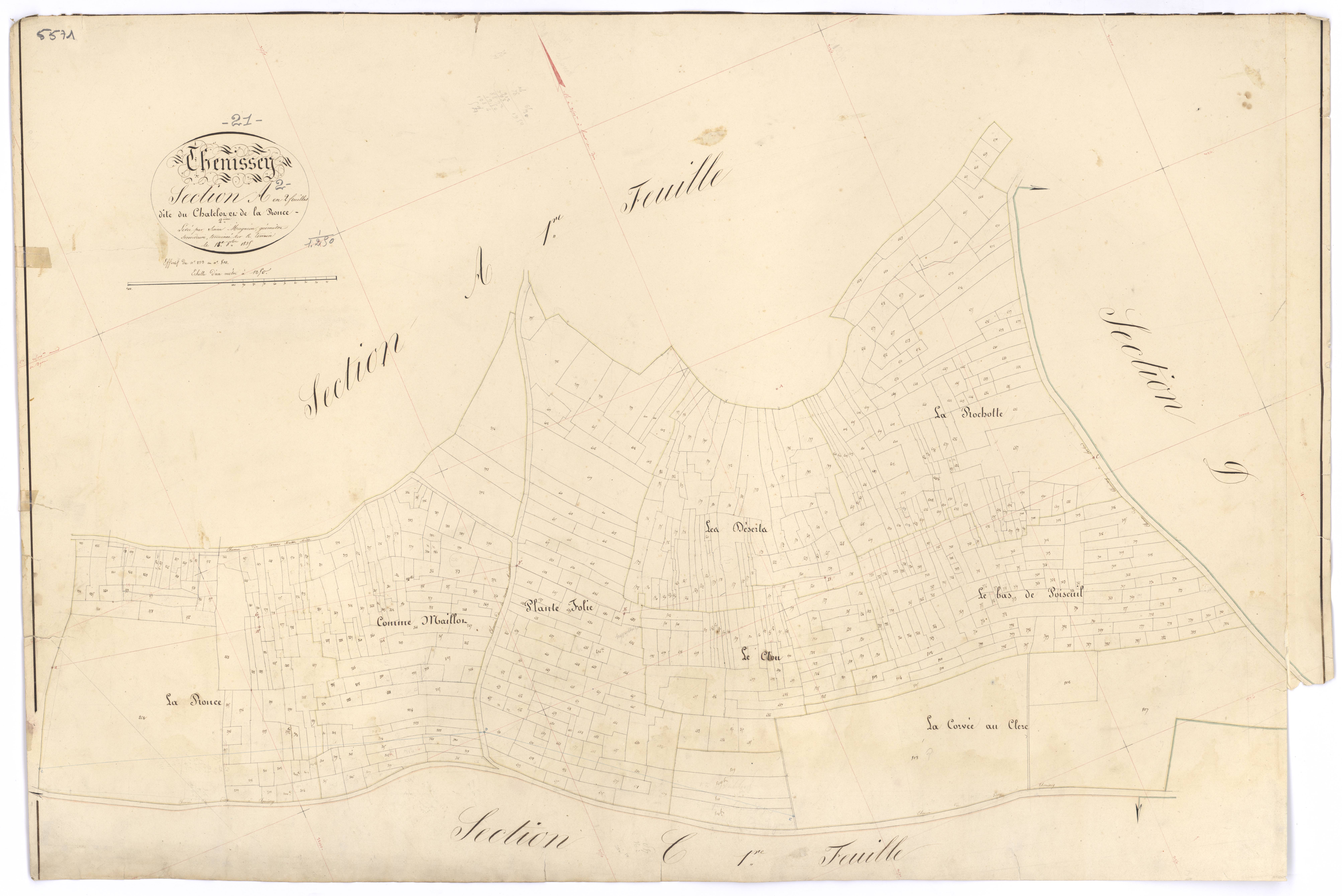Thenissey - Section A2 - 3 P PLAN 627/3