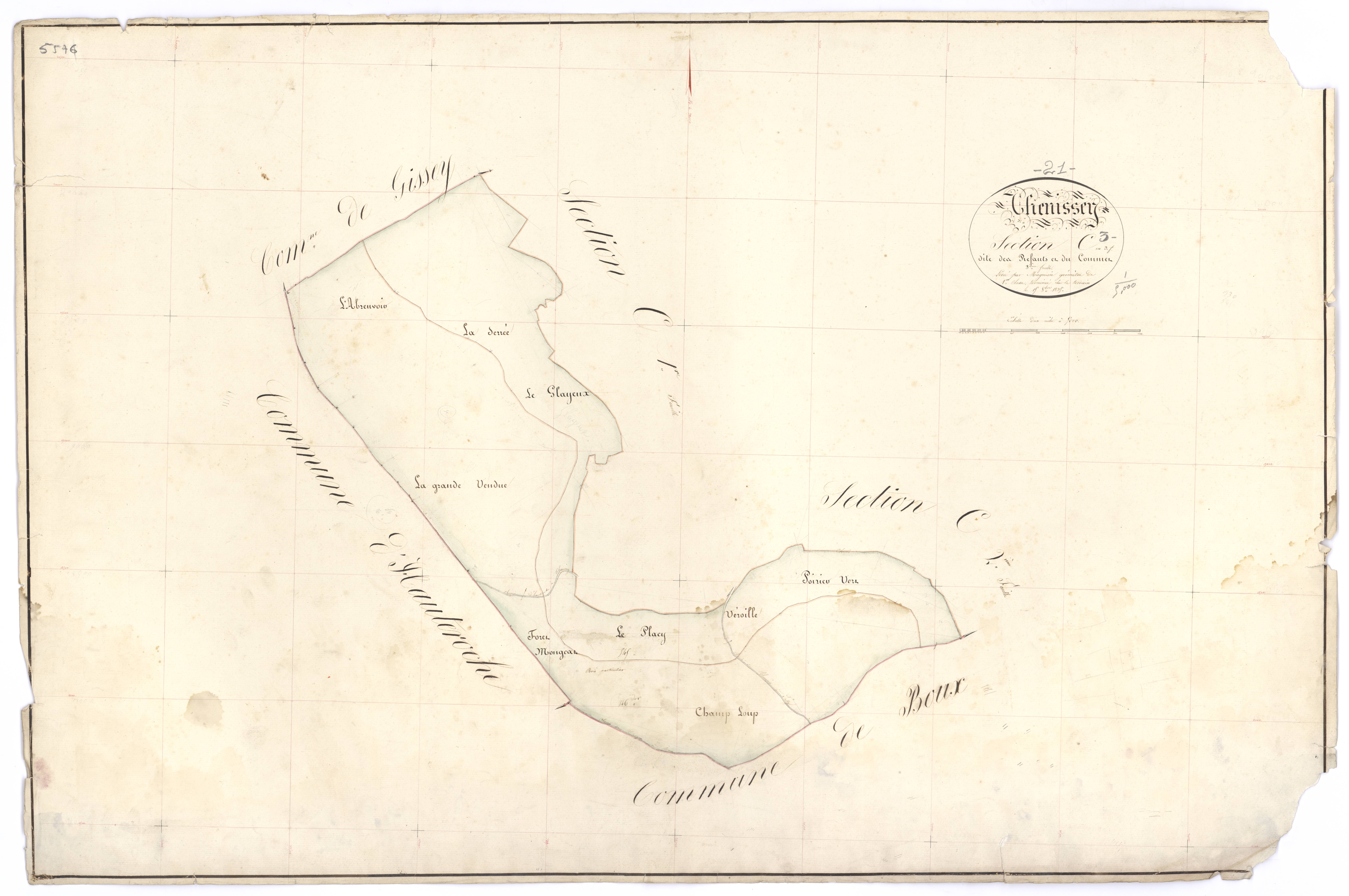 Thenissey - Section C3 - 3 P PLAN 627/8