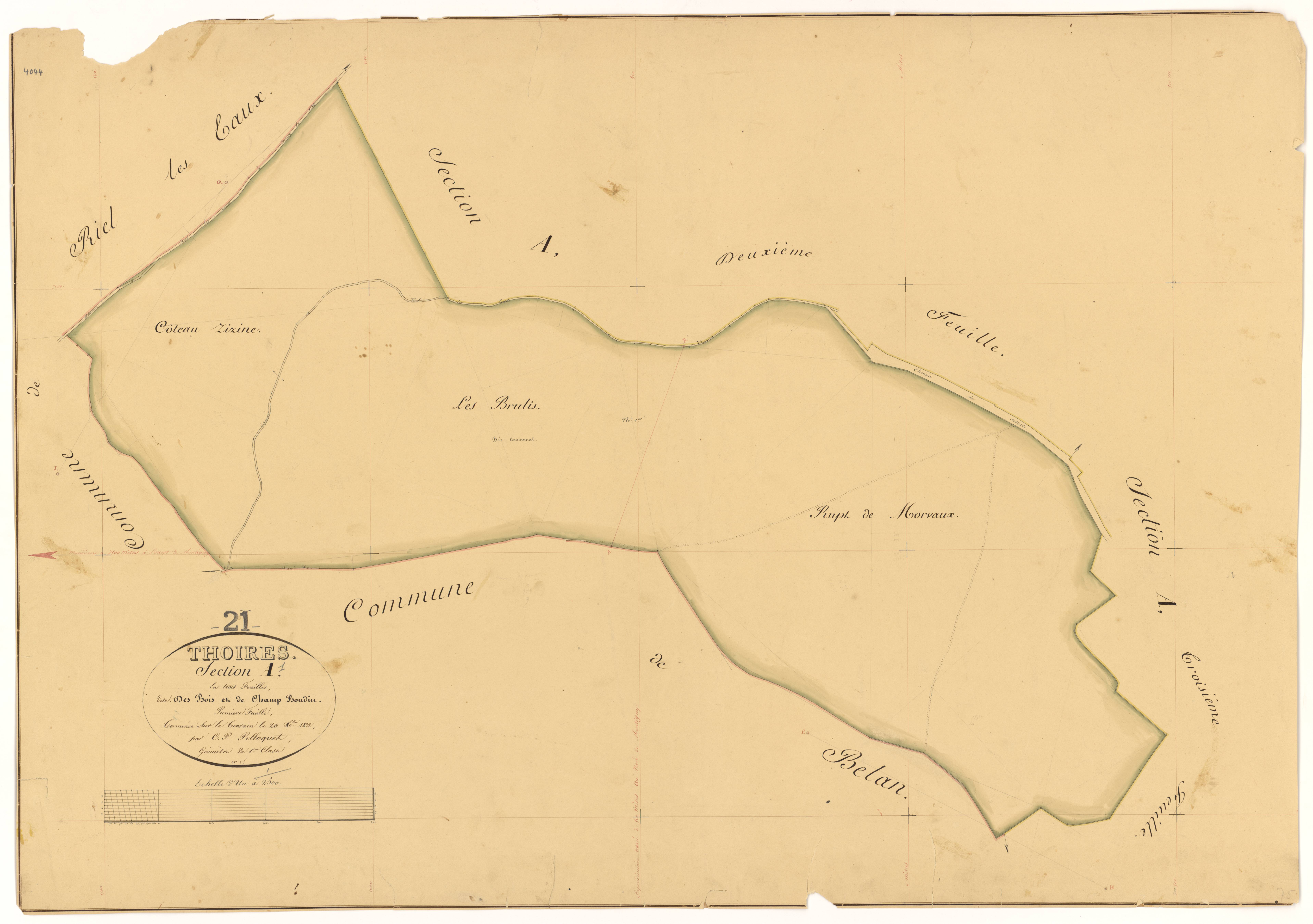 Thoires - Section A1 - 3 P PLAN 628/2