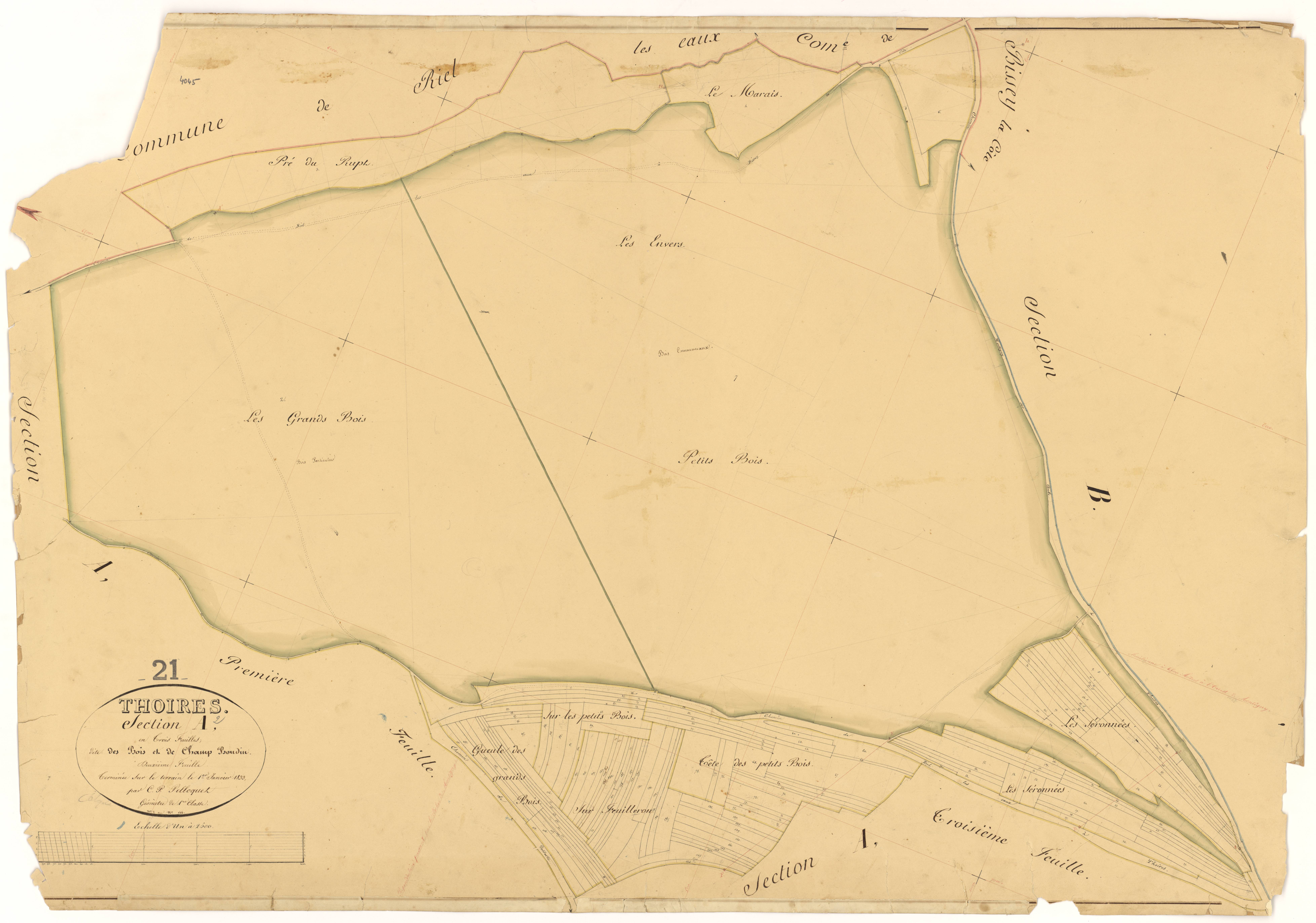 Thoires - Section A2 - 3 P PLAN 628/3