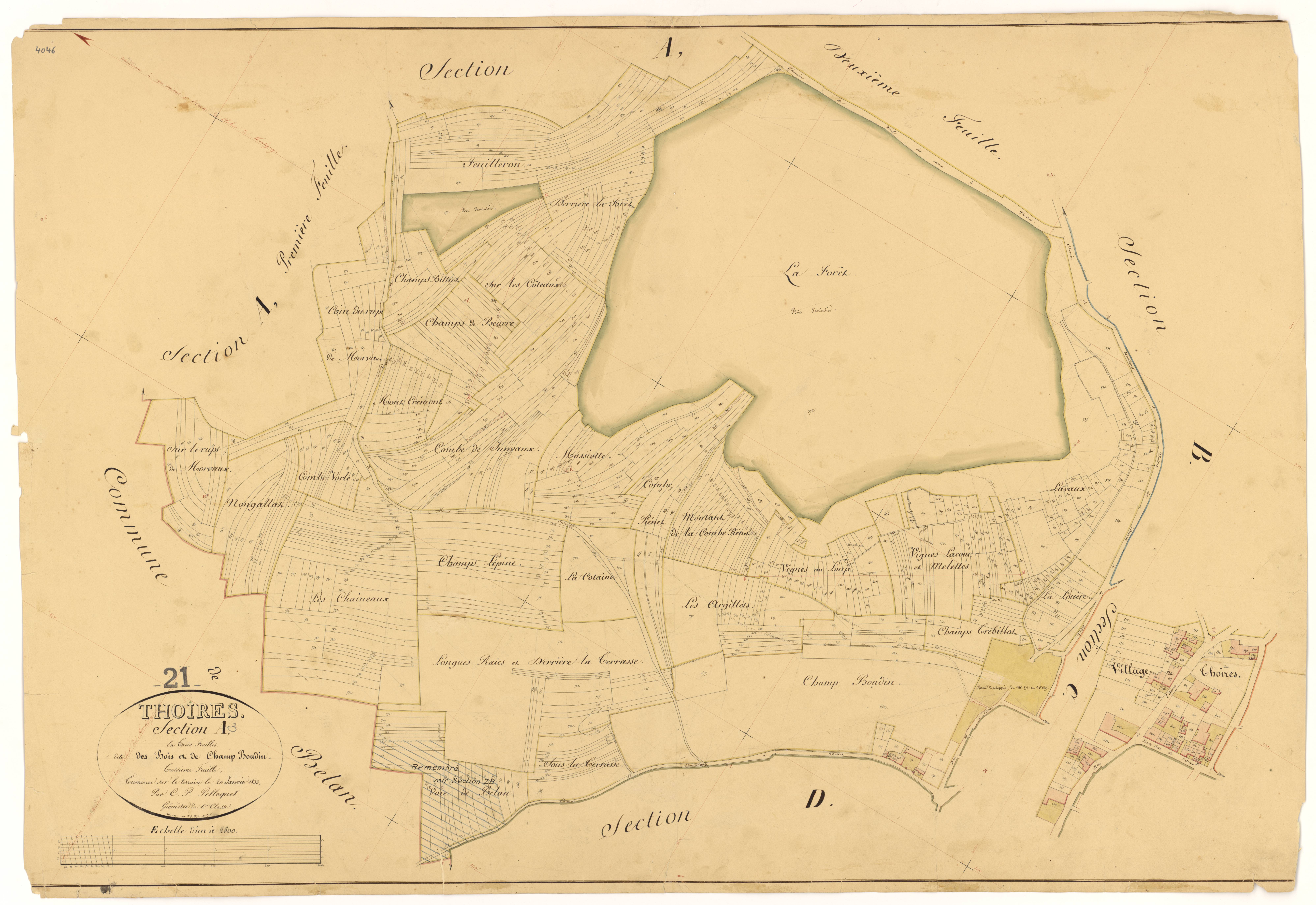 Thoires - Section A3 - 3 P PLAN 628/4